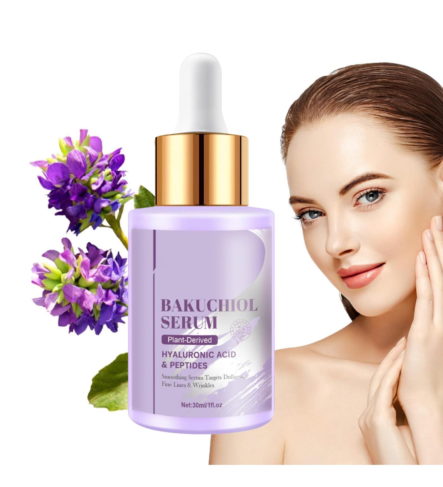 XdealCozyxc Bakuchiol Serum Facial Anti Wrinkle Serum with Hyaluronic Acid & Peptide Bakuchiol Oil for Face and Neck Hydrating Smoothing Anti Aging Reducing Wrinkles - Buy Online on GoSupps.com