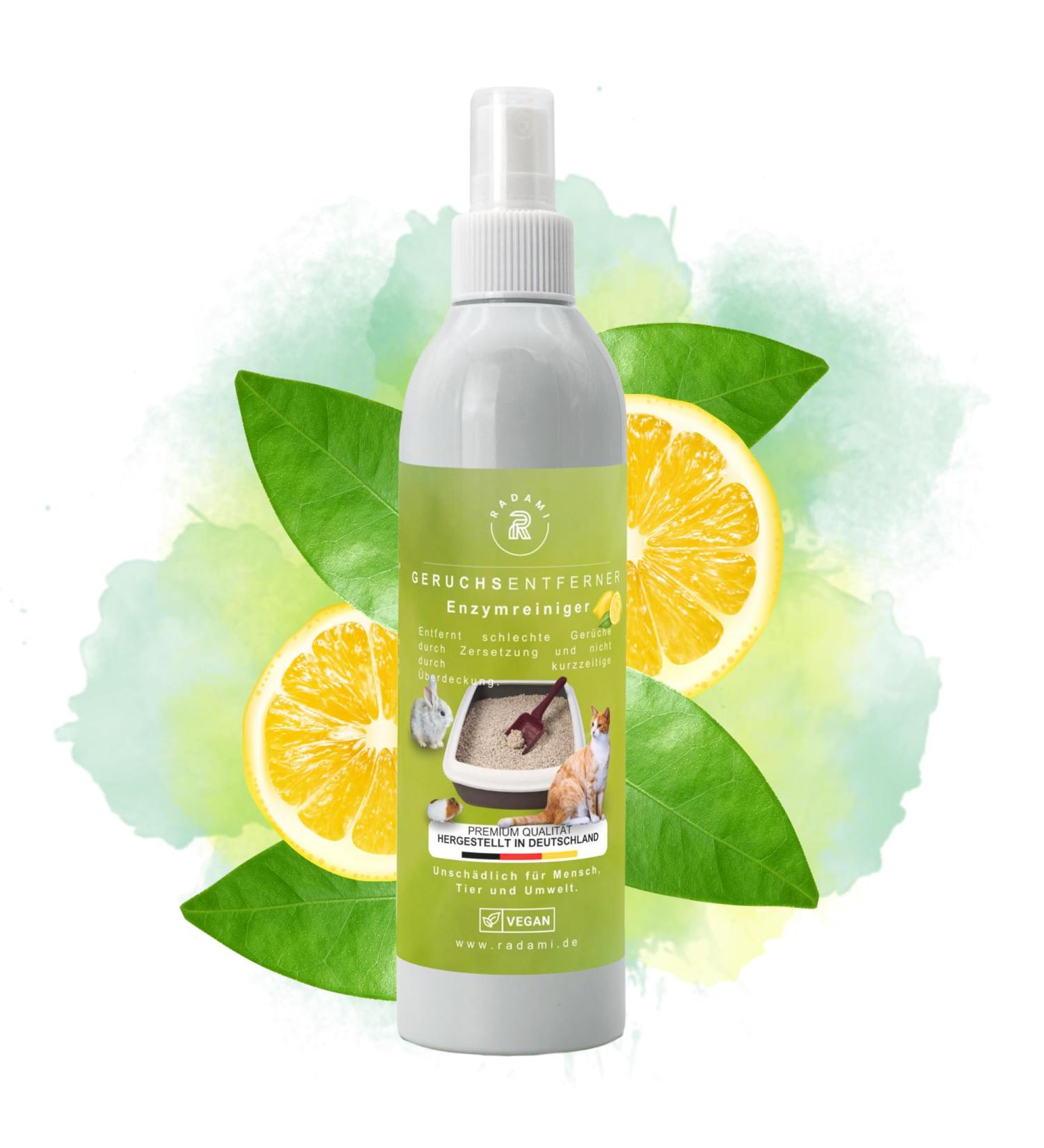250ml Enzyme Odor Remover - Effective Pet Urine Eliminator for Cages Kennels & Toilets - Buy Online on GoSupps.com