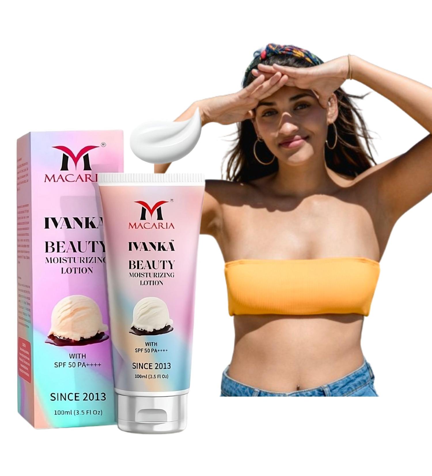 MACARIA Ivanka Beauty Aloe Vera Body Lotion Calm Cool & Refreshing with SPF 50 PA++++ - Buy Online on GoSupps.com