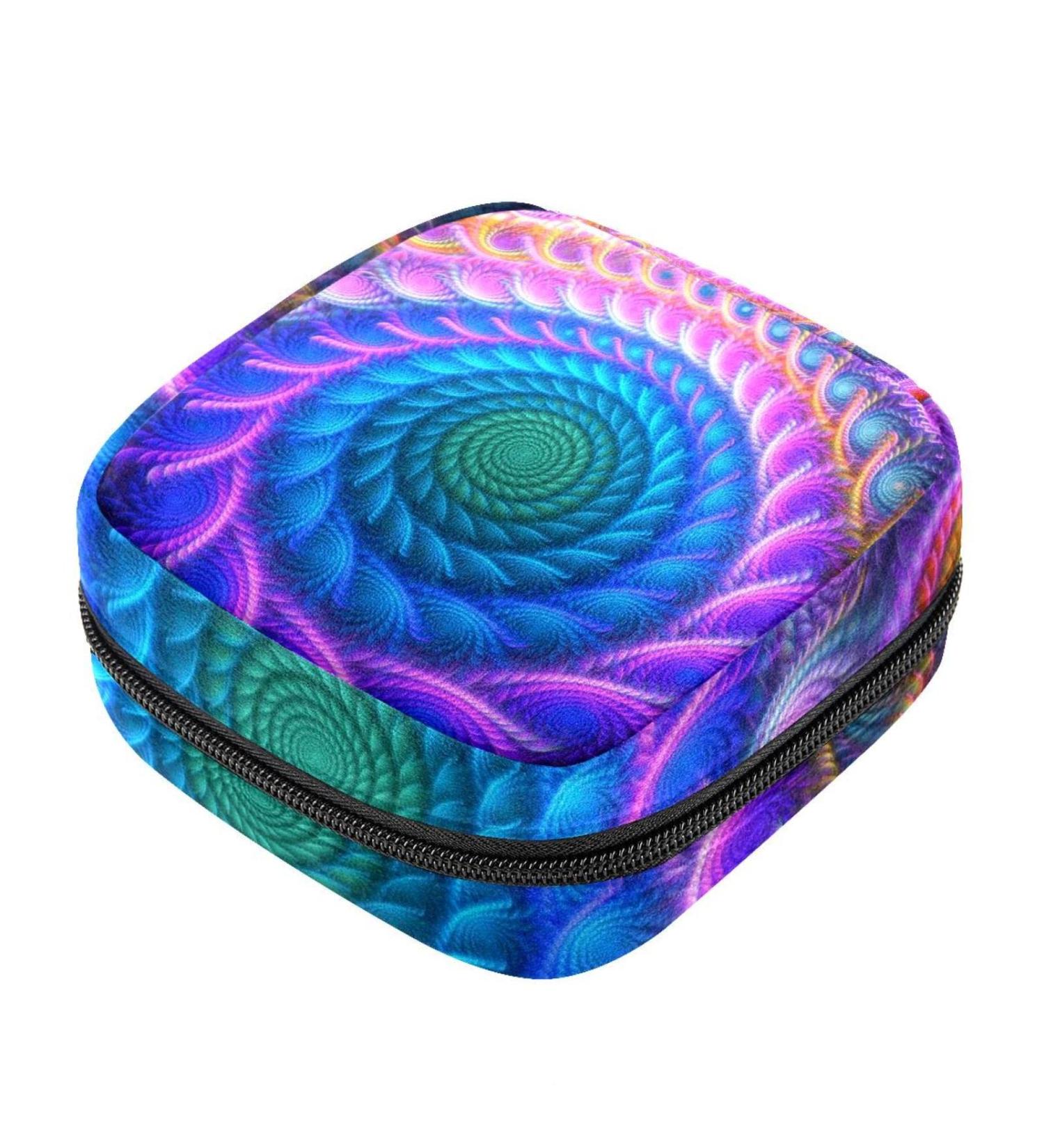 Trippy Women's Napkin Storage Bag | Portable Period Bag with Peacock Springs | Ideal for Teens Menstrual Cup & Breastfeeding Pillow Holder - Buy Online on GoSupps.com