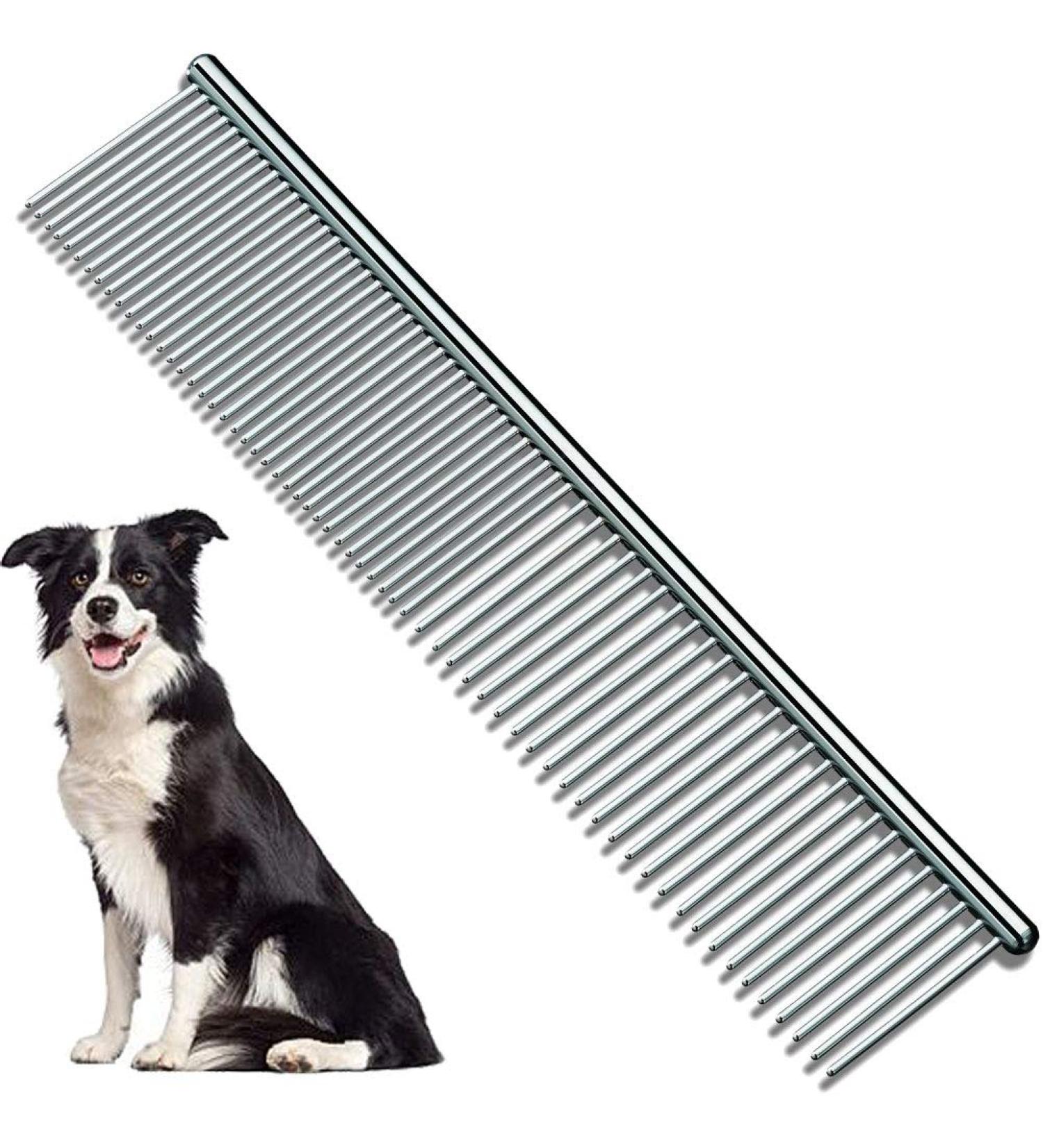Pet Steel comb Pet Grooming Tool for Dog 7 1/2" - Buy Online on GoSupps.com