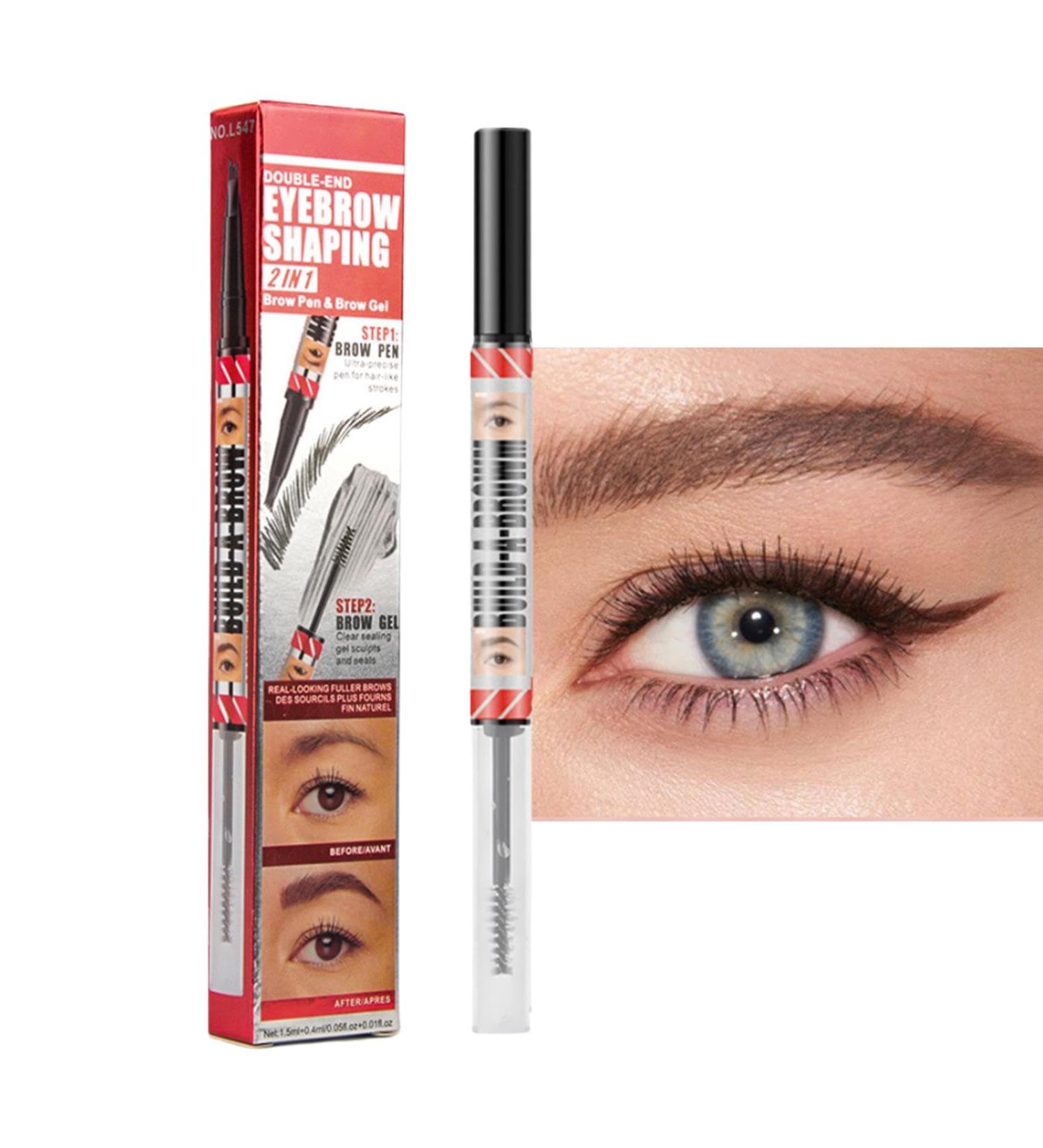 Microblading eyebrow pencilMicroblading eyebrow pen Eyebrow Gel Tint Waterproof Brow Microfilling eyebrow pen with 4 fork tip Womens hair like eyebrow ink pen for natural looking eyebrows 2LIGHT BROWN - Buy Online on GoSupps.com