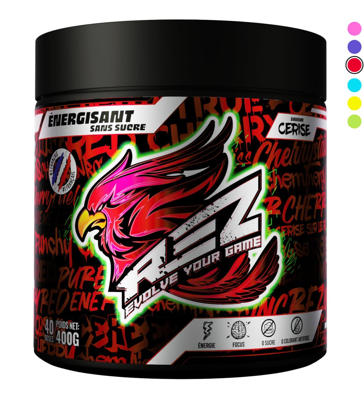 Ground | Energy Drink Powder | Sugar Free Energy Drink | Natural Dyes and Flavors | Made in France | 40 Shakers in 1 Jar (400g - Buy Online on GoSupps.com