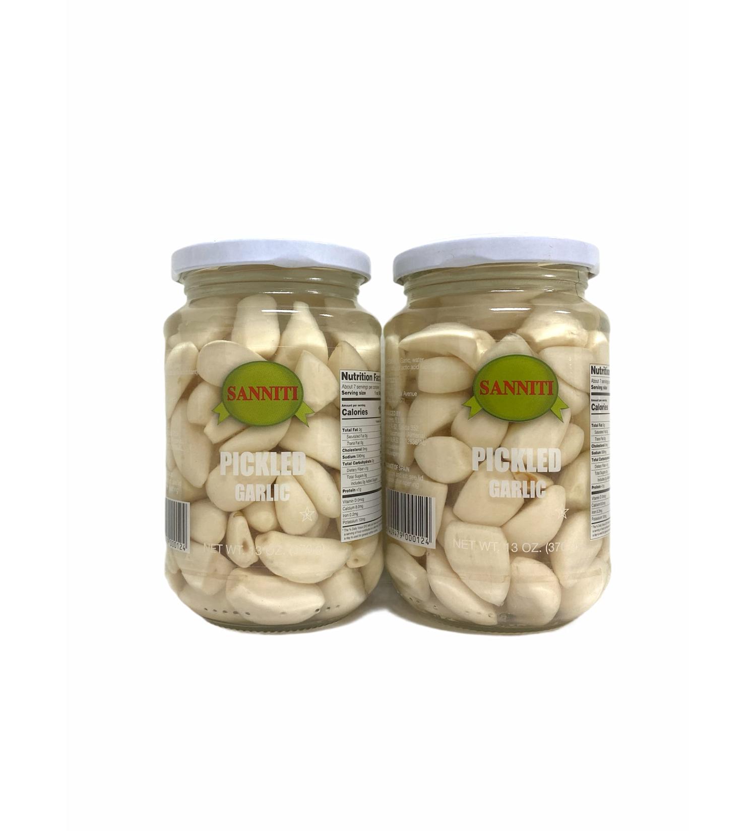 Sanniti Pickled Garlic, 13 oz (Pack of 2)