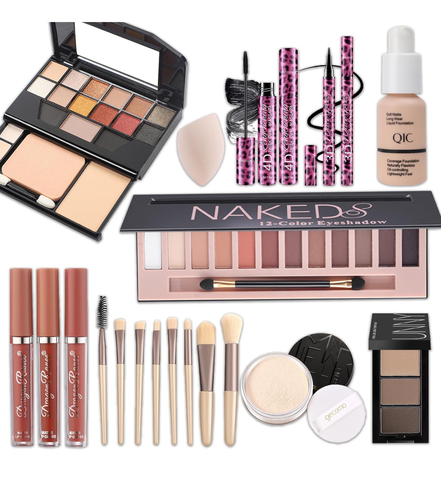 Shefave Makeup Sets for Women All in One Make Up Kit - Full Makeup Sets for Girls Teenagers with Eyeshadow Palette Lip Gloss Concealer Foundation Makeup Brush Makeup Gift Set Makeup Starter Kit Set 03 - Buy Online on GoSupps.com