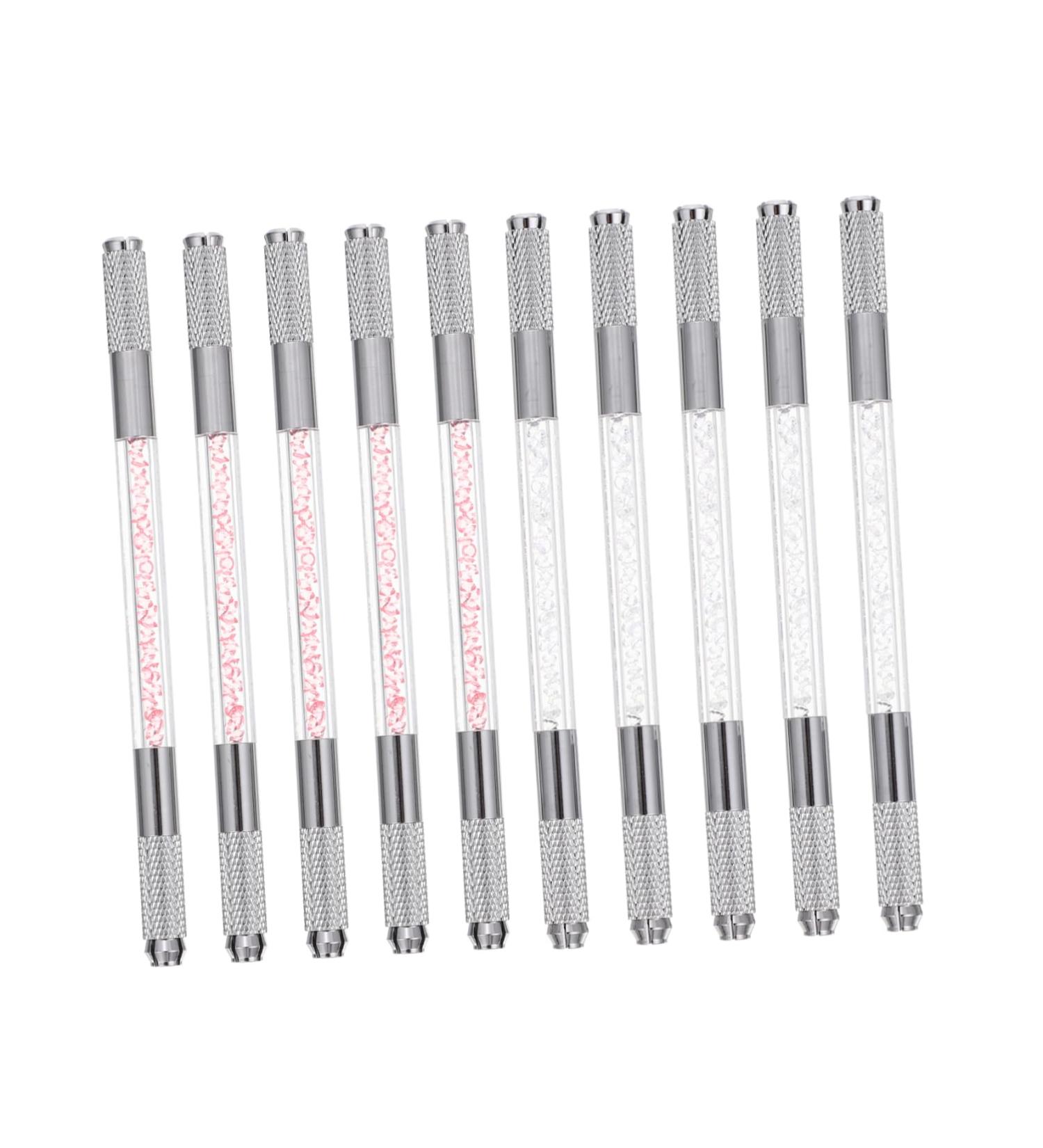 FRCOLOR 10pcs Crystal Eyebrow Pencil Eyebrow Pen Dual End Brow Microblading Pen Tool Double Head - Buy Online on GoSupps.com