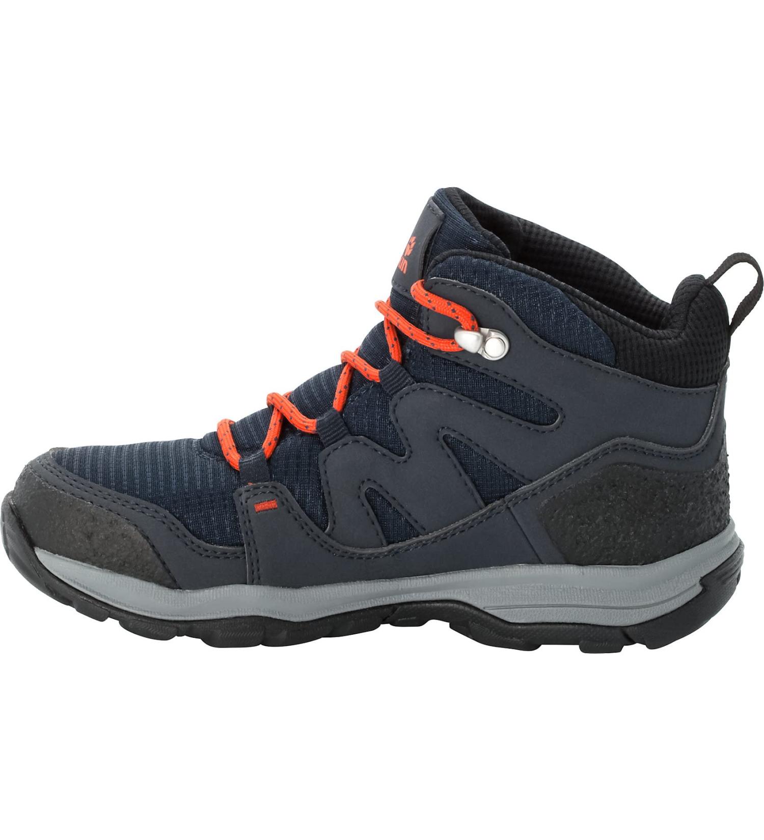 Jack Wolfskin MTN Attack 3 Texapore Mid K Hiking Boot Big Kid - Size 11 Dark Blue/Orange - Buy Online on GoSupps.com