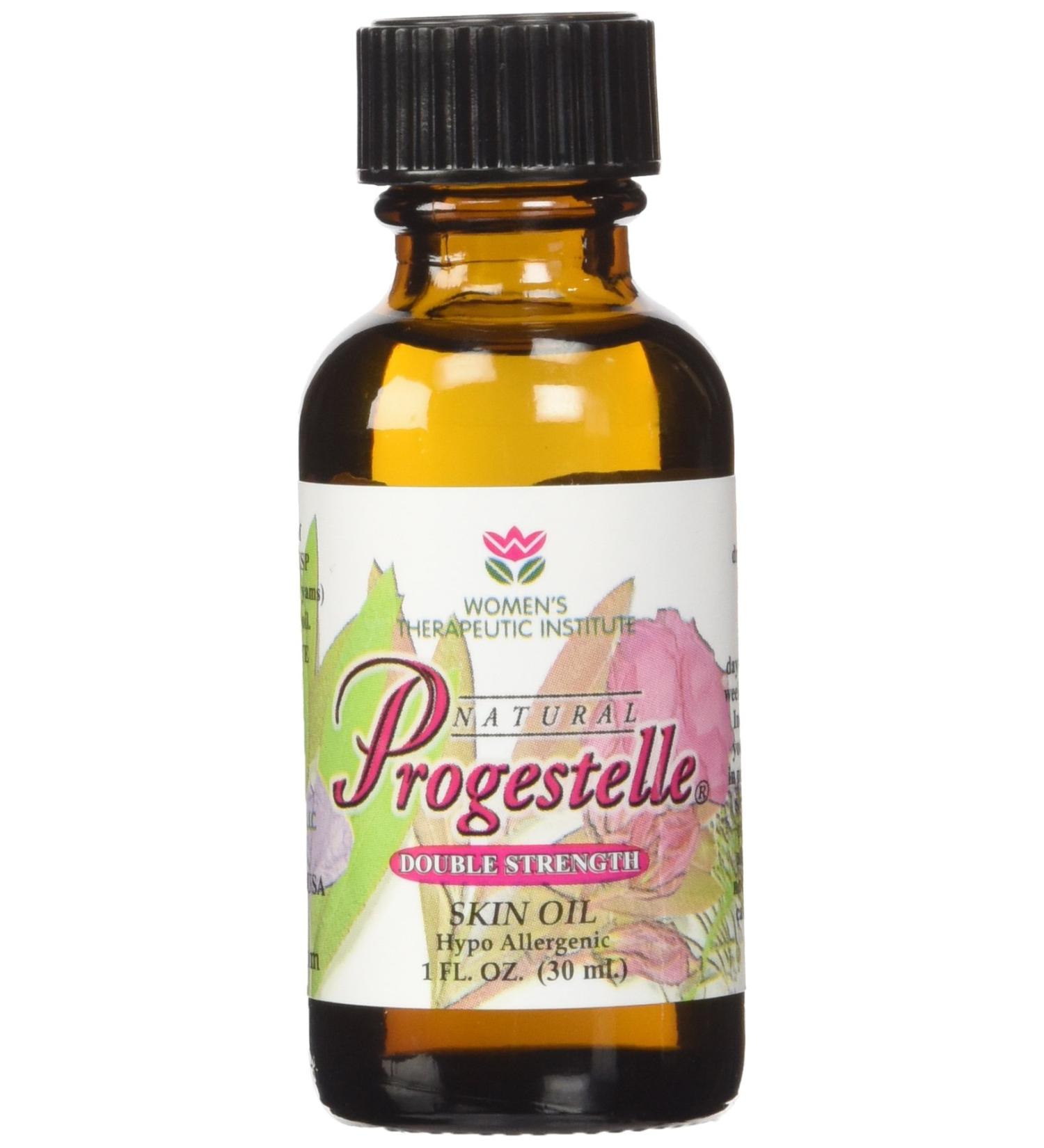 Progestelle Progesterone Skin Oil - 1oz Double Strength | Bioidentical, Fragrance & Preservative-Free | Natural Progesterone Cream Alternative for Women - Buy Online on GoSupps.com