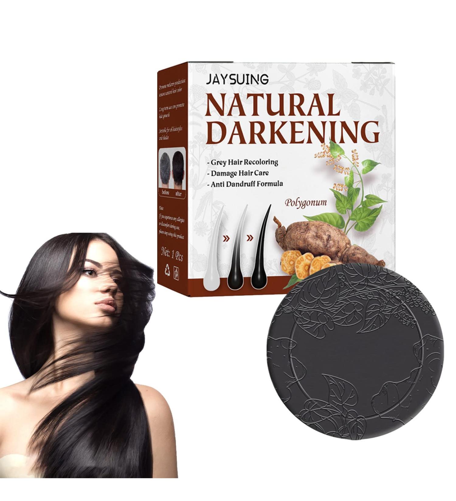 organic gray reverse shampoo natural organic conditioner soap hair coloring shampoo Multiflorum solid shampoo(1/3/5pcs) - Buy Online on GoSupps.com