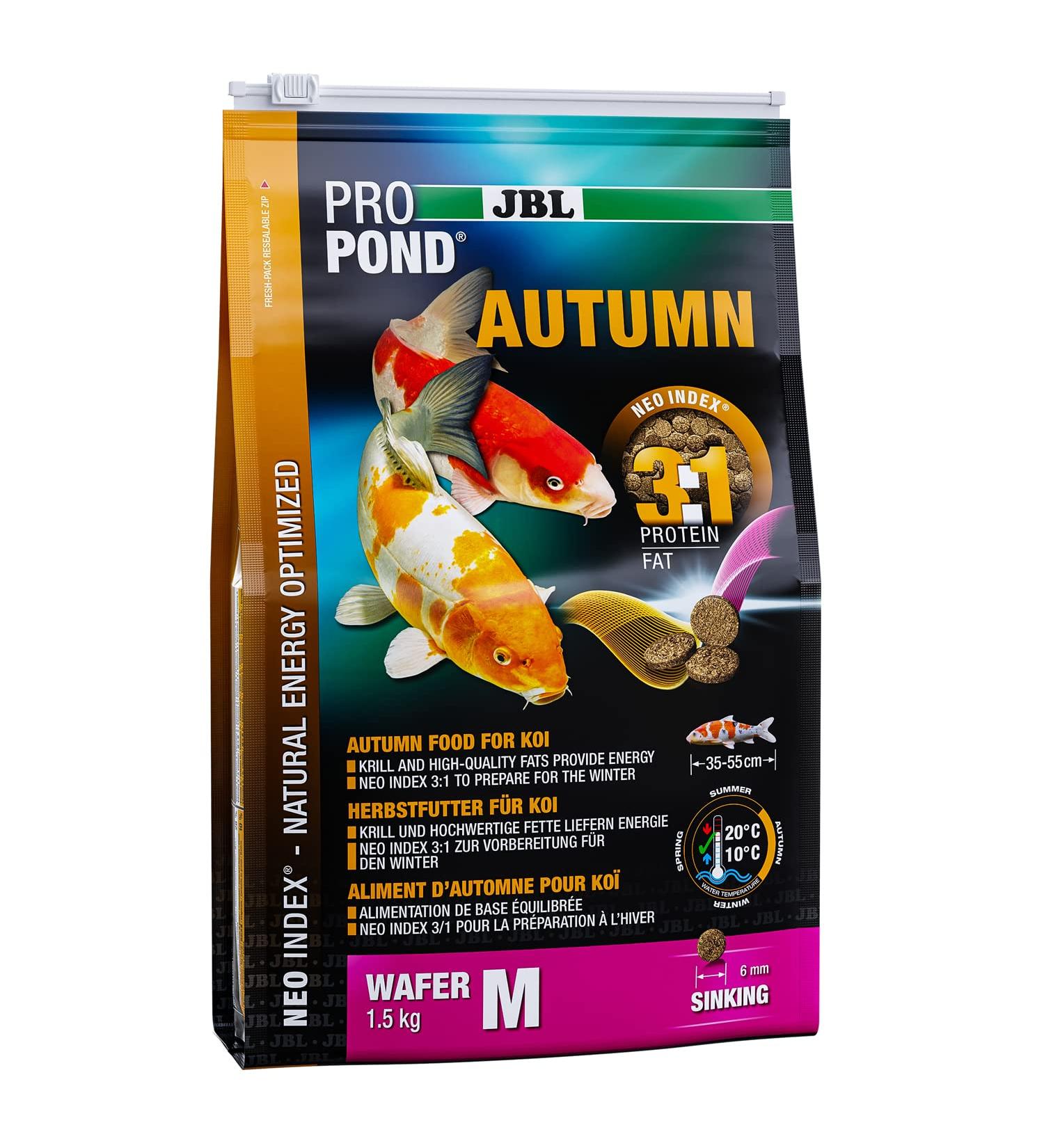 JBL 4124100 Autumn Koi Thin Skin for Wafer Season Lining Autumn Propond Size M 1500 g - Buy Online on GoSupps.com