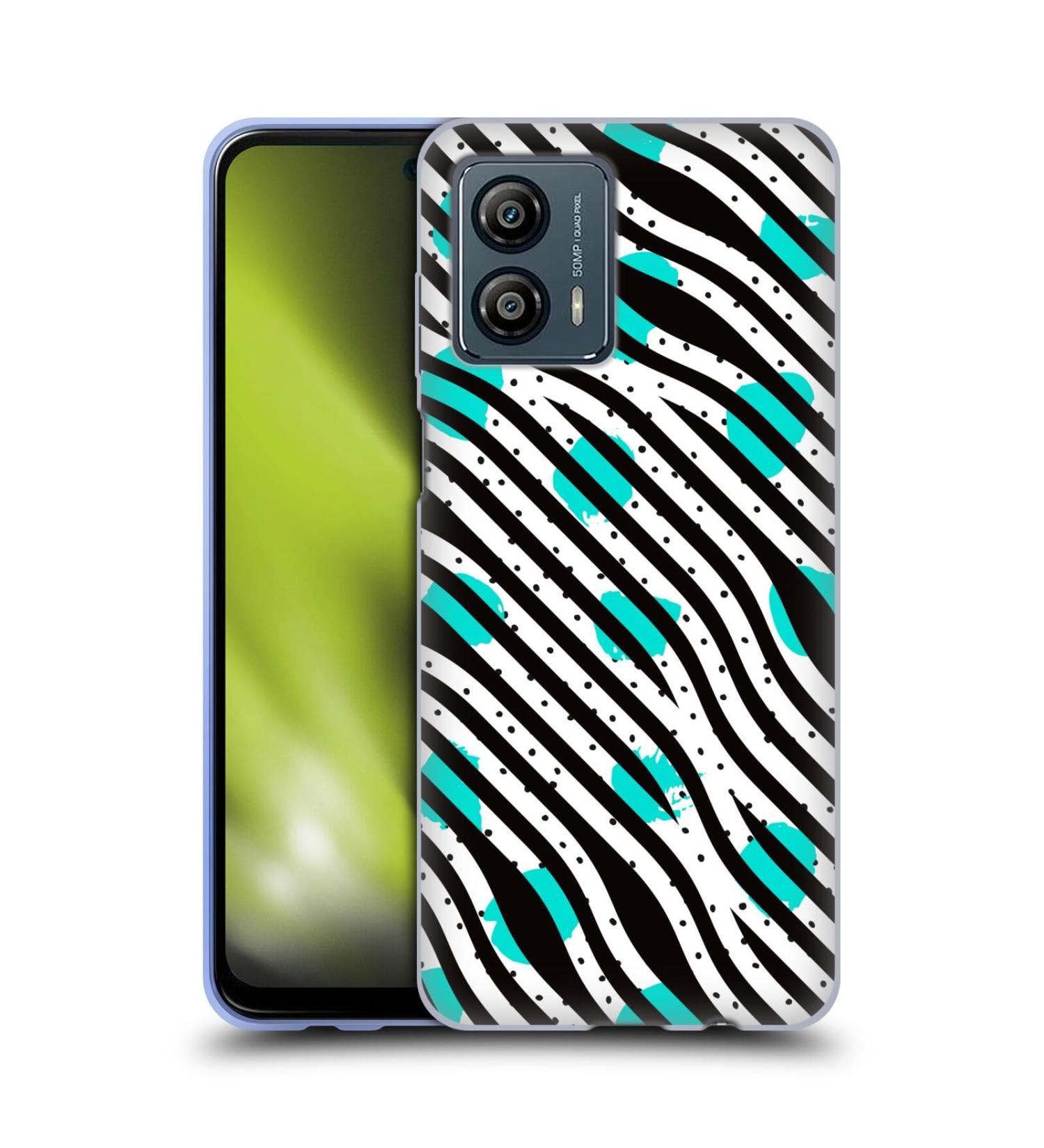 Haroulita Zebra Dots Abstract Art Soft Gel Case for Motorola Moto G53 5G - Officially Licensed by Head Case Designs - Buy Online on GoSupps.com