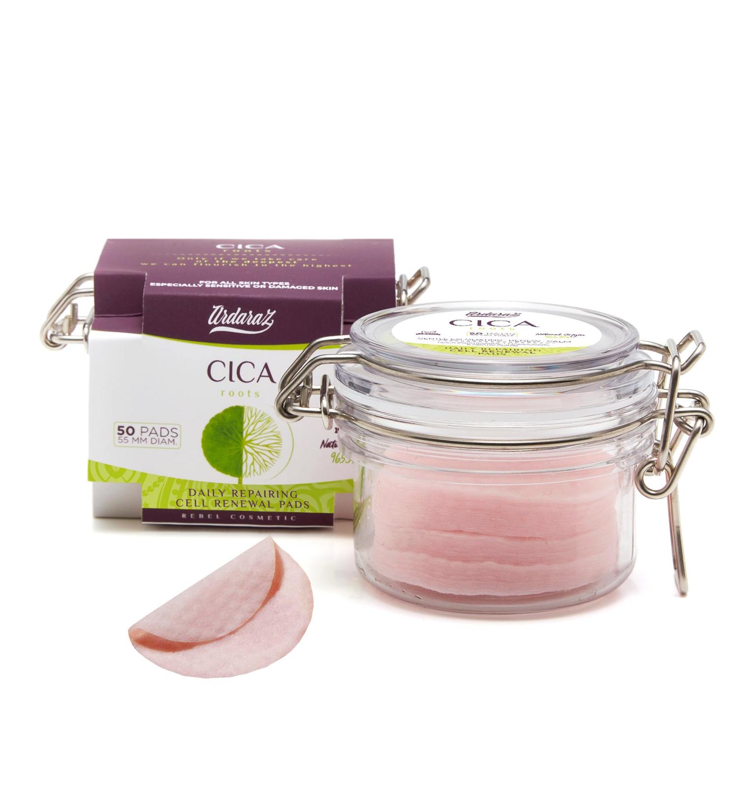 Ardaraz Cell Renewal Cotton Pads with Asiaticoside and Centella Asiatica. Pre Saturated Face Peel Pads. Regenerative and anti acne effect. 50 units. - Buy Online on GoSupps.com