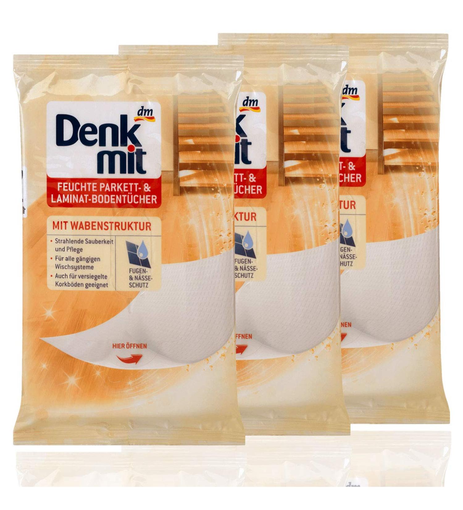 15 Gently Perfumed Wet Wipes for Parquet & Laminate - Set of 3 for Effortless Cleaning | International Shipping - Buy Online on GoSupps.com
