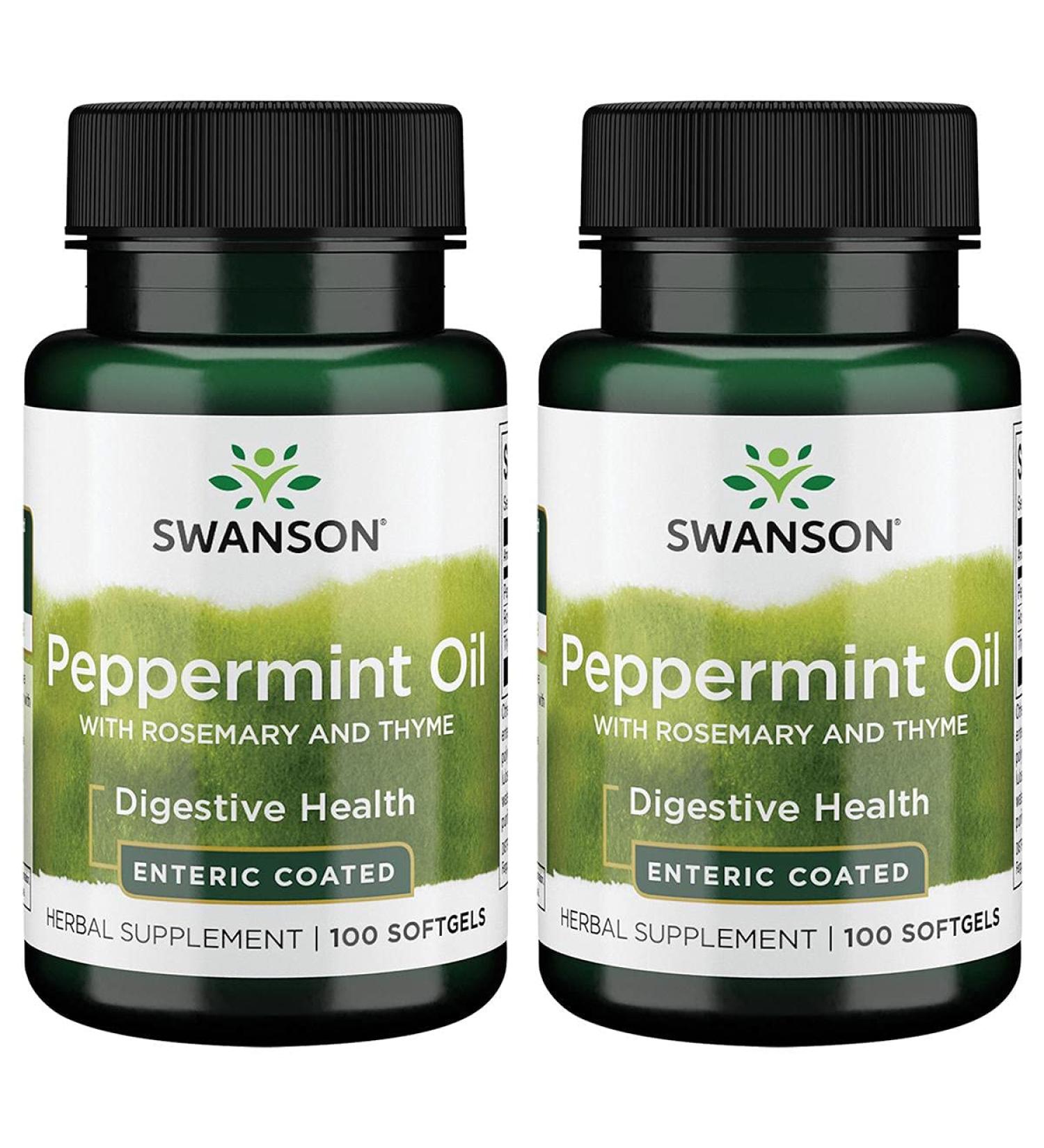 Buy Swanson Peppermint Oil Combination 100 Sgels (2 Pack) - Premium Quality Fast International Shipping - Buy Online on GoSupps.com