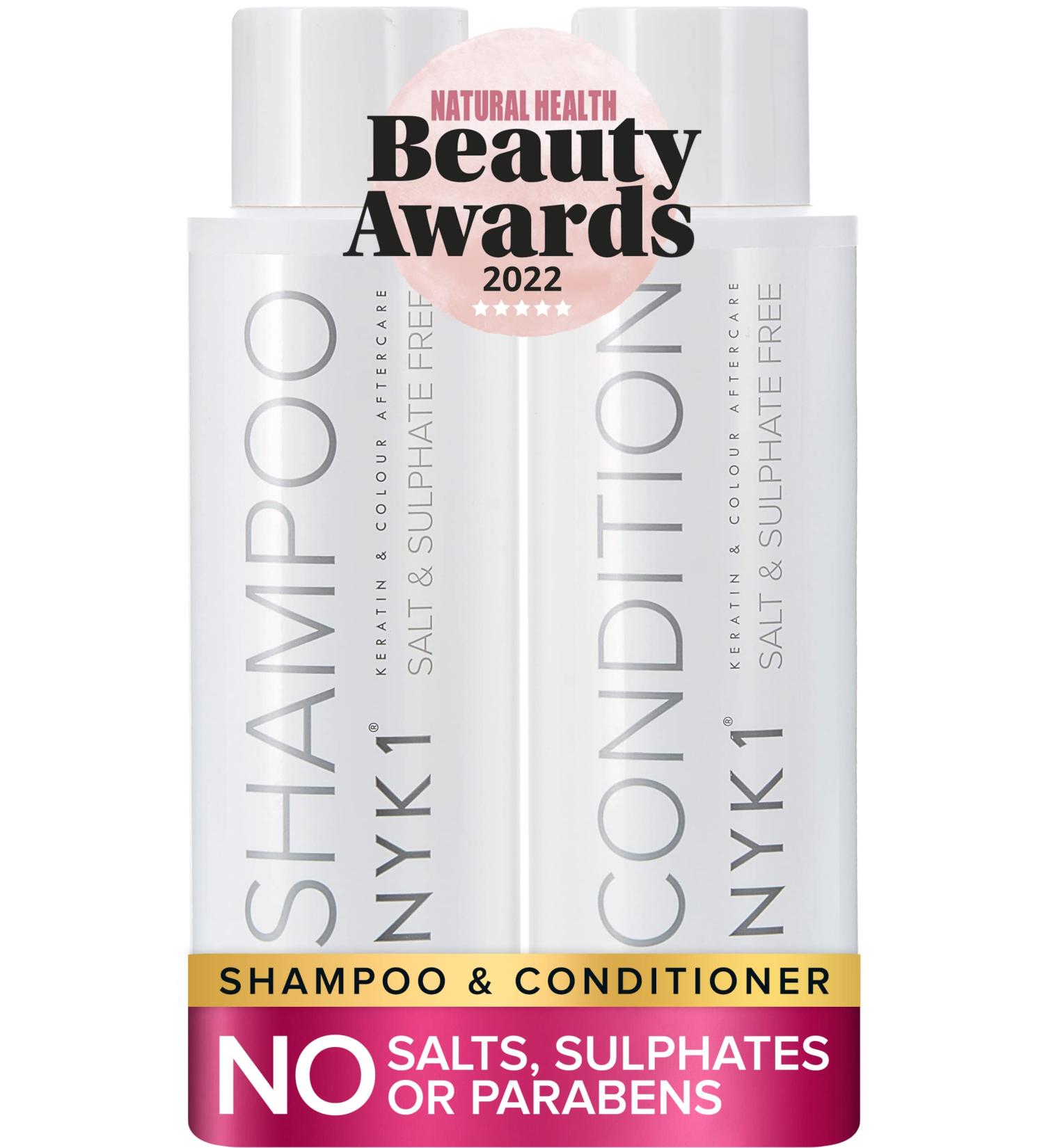 Sulfate Free Shampoo and Conditioner Set for Color Treated Hair - 16.9 Fl Oz (2 Pack) | NYK1 Shampoo for Extensions and Keratin Treatments - Buy Online on GoSupps.com