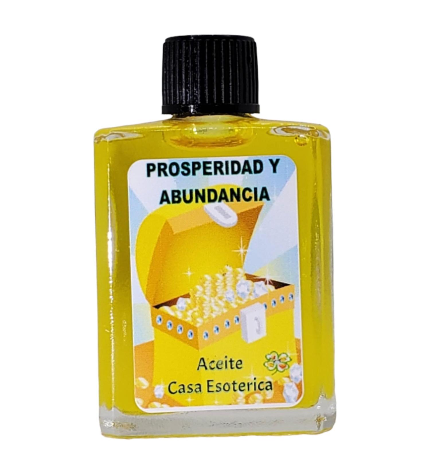 Prosperity & Abundance Oil (Prosperdida Y Abundancia Aceite) Spiritual Anointing Oil by CASA ESOTERICA MAGICK SPACE - Increase Wealth & Success - Attract Good Fortune into Your Life-0.5 FL OZ(1 Pack)