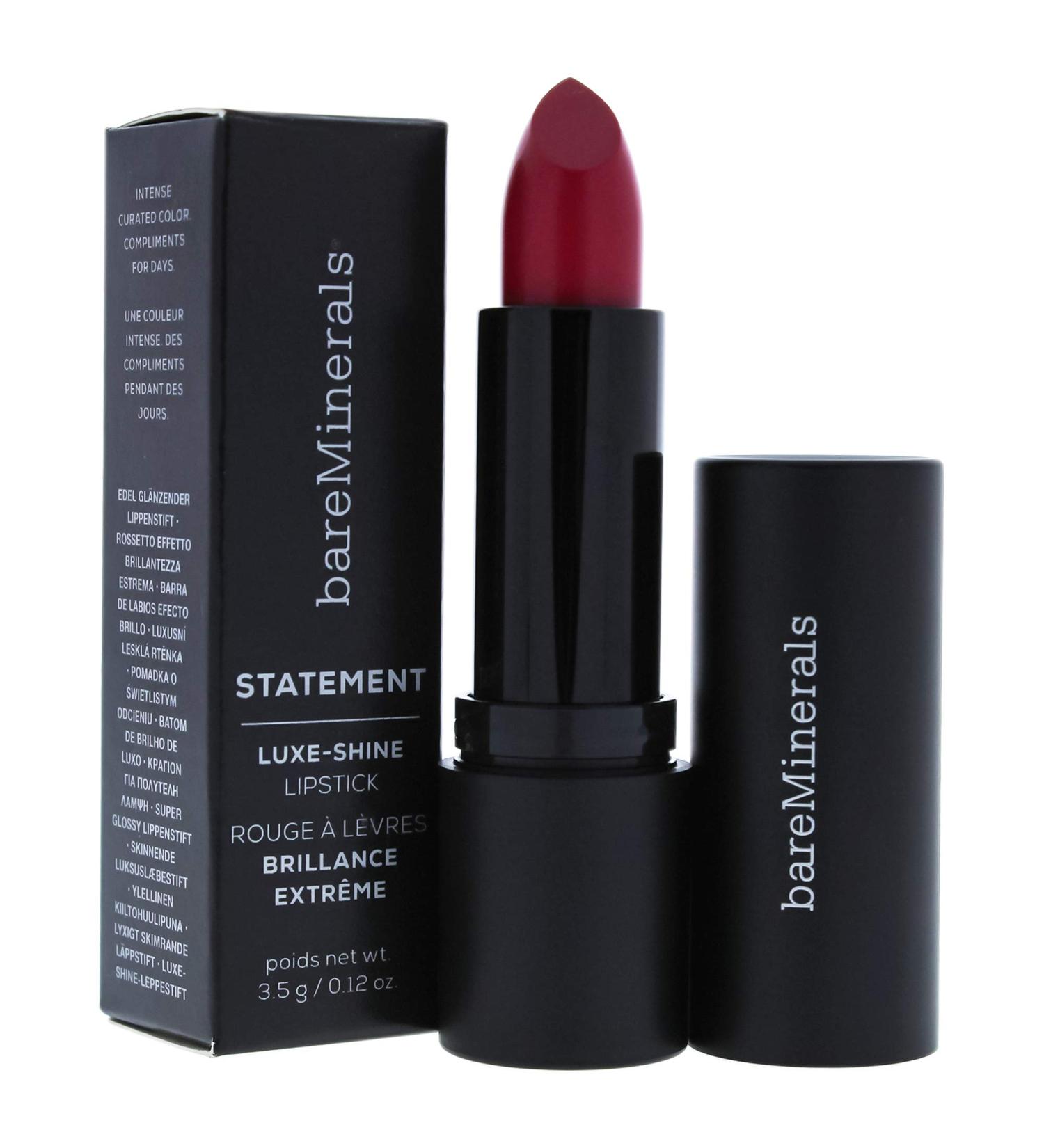 BareMinerals Statement Luxe Shine Lipstick Alpha - 0.12 Ounce - Buy Online on GoSupps.com