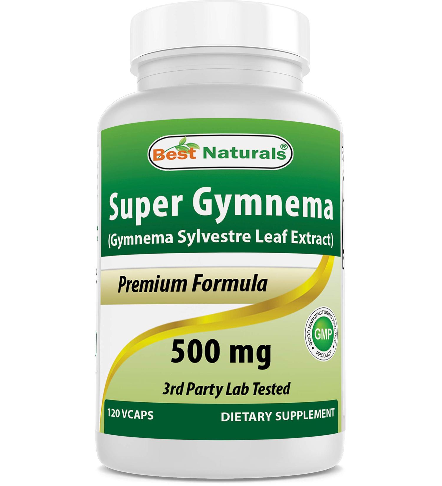 Best Naturals Gymnema Sylvestre Leaf 500mg 120 Capsules - 120 Count Pack - Herbal Supplement for Glucose Metabolism - Buy Online on GoSupps.com