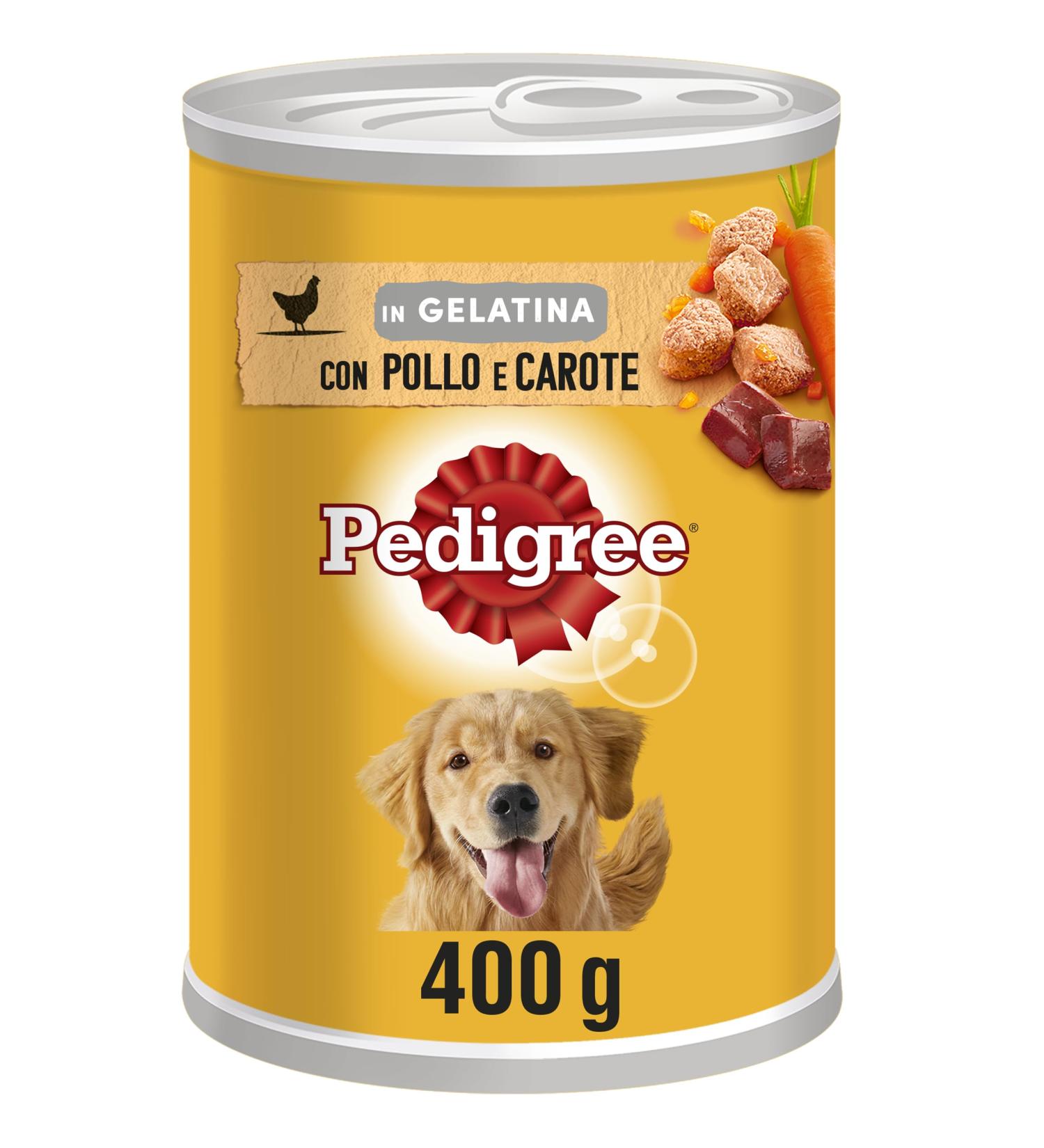 Pedigree with Chicken and Carrots in Jelly Wet Dog Food 24 cans of 400 g - Buy Online on GoSupps.com