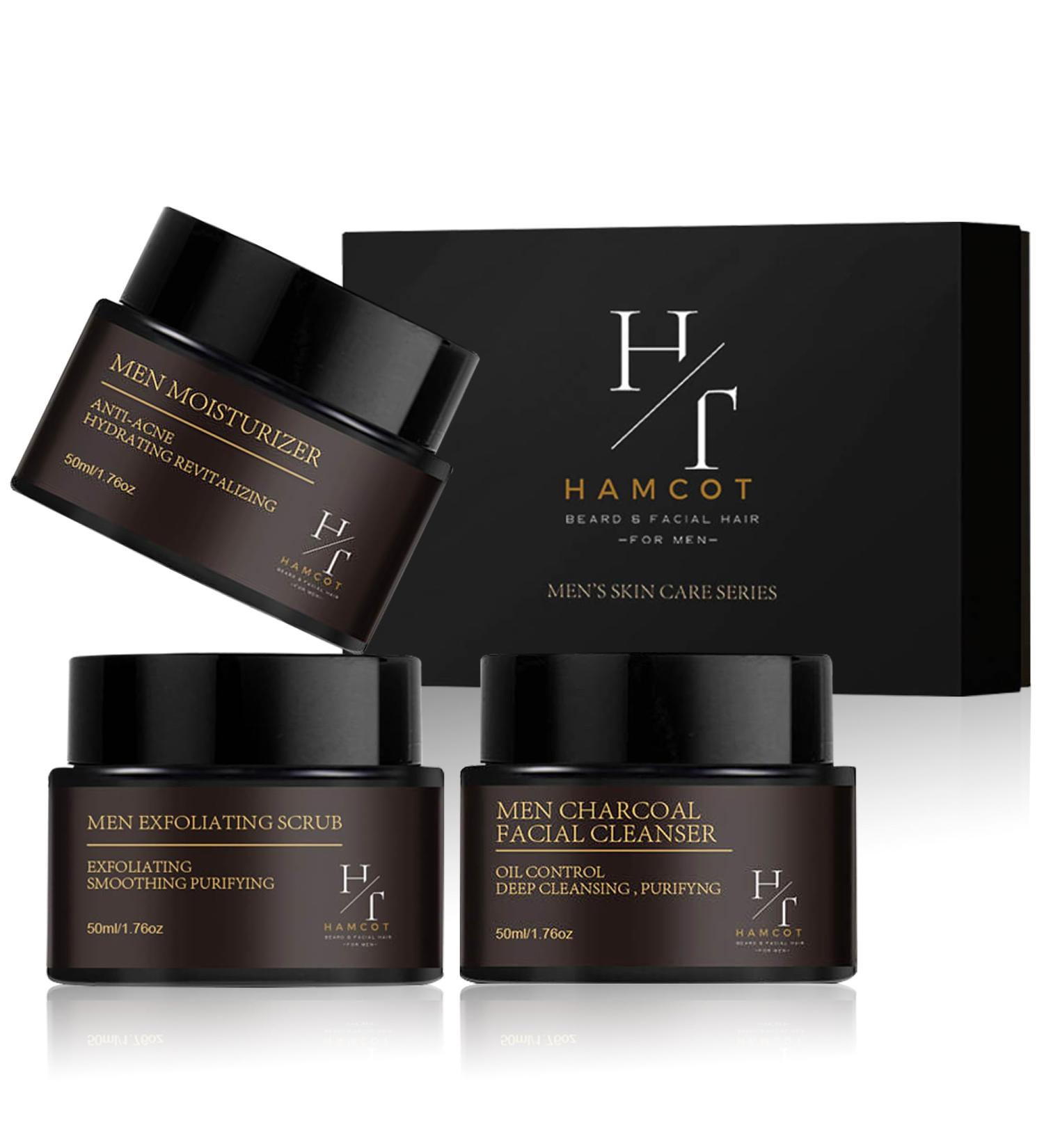 Best Cream Moisturizer for Dry Skin | Charcoal Cleaning & Anti-Aging Balm Set - Exfoliant Kit for Rejuvenating Face Care - Buy Online on GoSupps.com