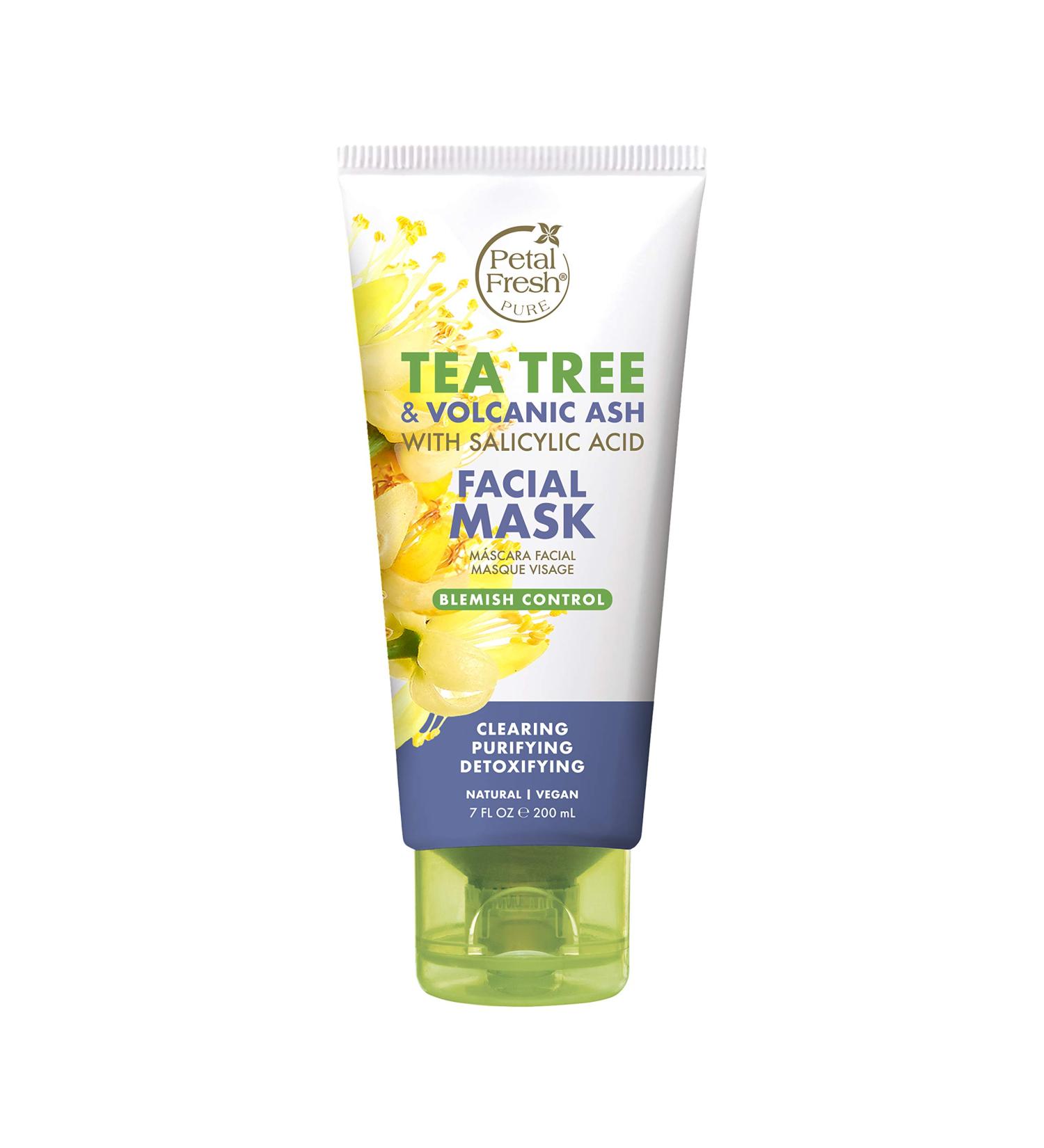 Petal Fresh Tea Tree & Volcanic Ash Facial Mask - Blemish Control Vegan & Cruelty-Free Skincare - 7 oz - Buy Online on GoSupps.com