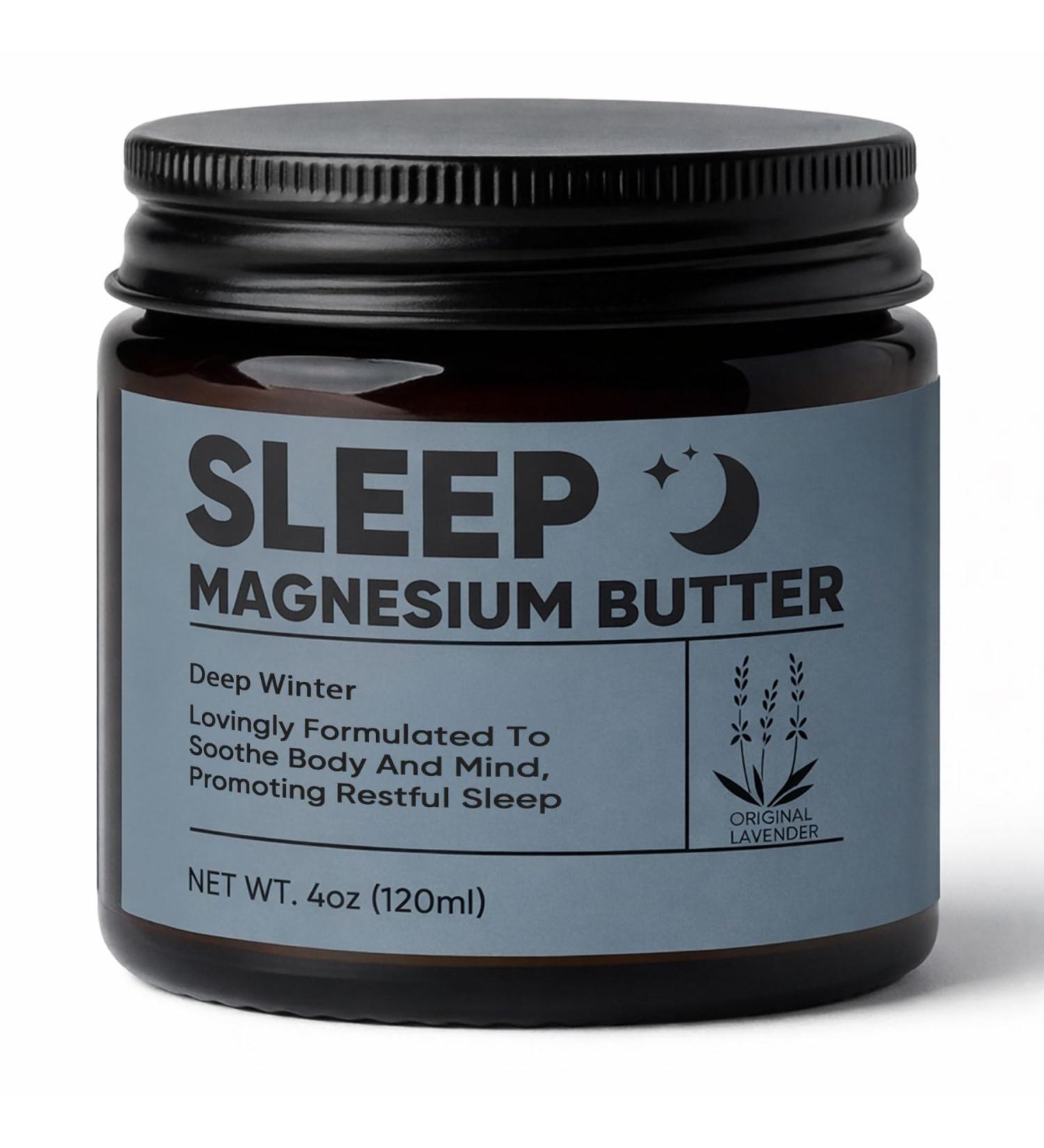 Magnesium Butter for Sleep Magnesium Chloride Body Butter for Nighttime Relaxation Helps Calm Body & Mind Restless Legs & Tension Relief with Shea Mango Butter & Coconut Oil 4 oz (120 ml) (1) - Buy Online on GoSupps.com
