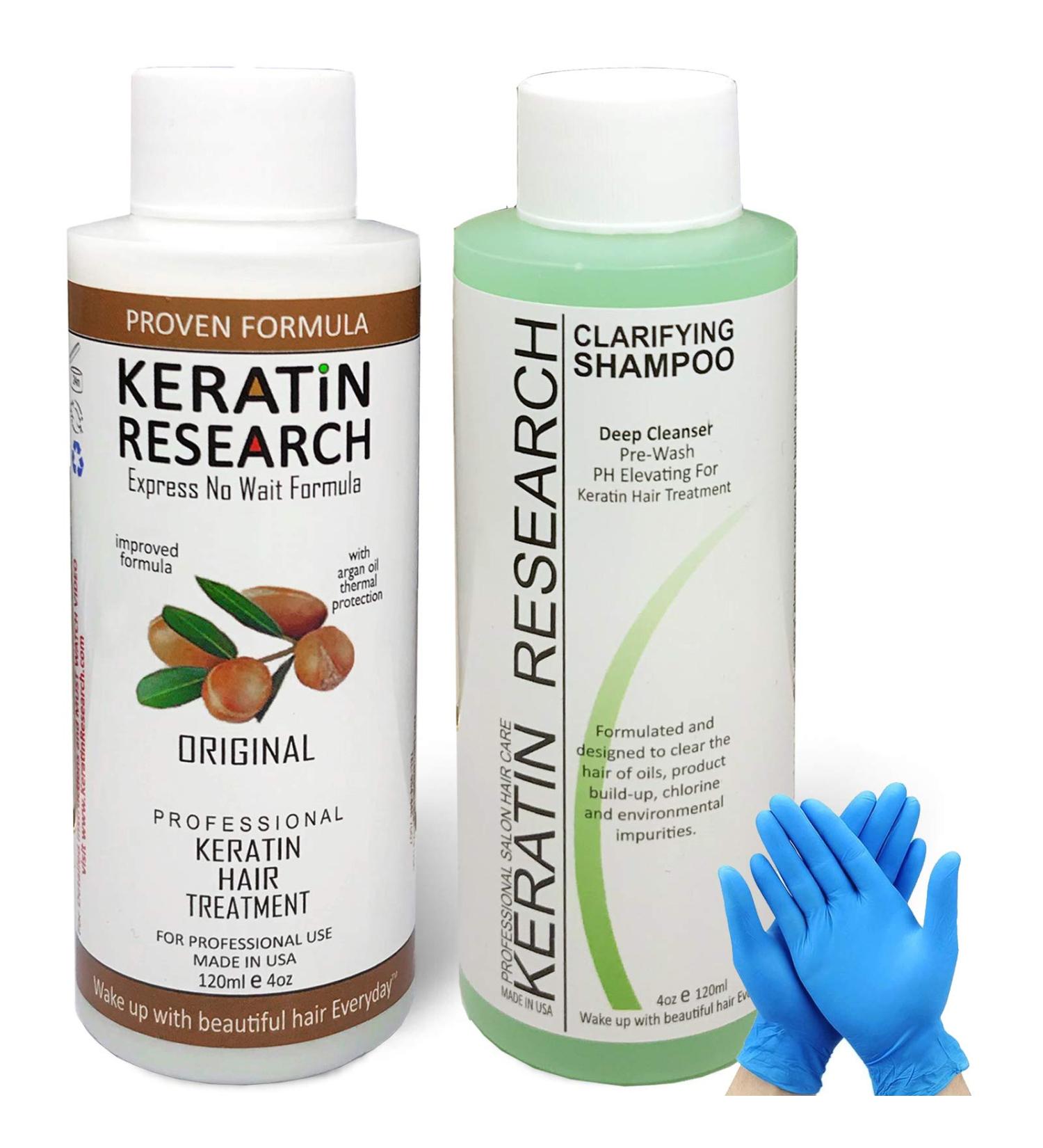 Keratina Brasilera Profesional para Alisar y Suavizar el Cabello - Tratamiento Capilar Completo de 120ml con Champ Clarificante y Guantes - Buy Online on GoSupps.com