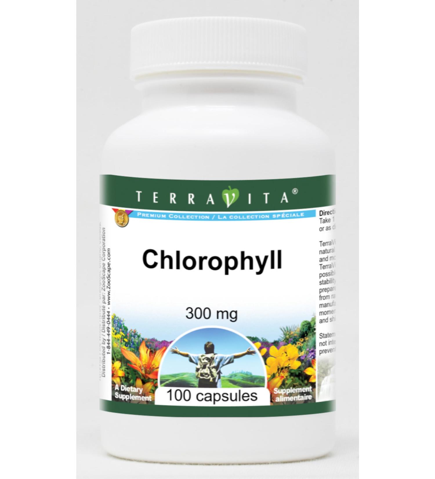 Chlorophyll - 300 mg (100 Capsules ZIN: 513871) - Buy Online on GoSupps.com