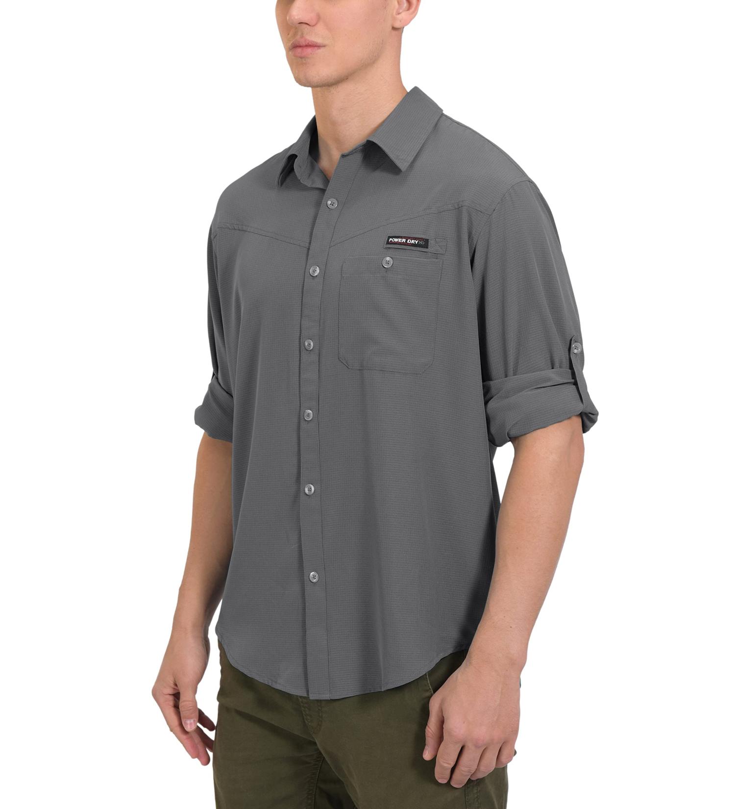 Little Donkey Andy Men's UPF 50 UV Protection Long Sleeve Shirt - Castlerock, X-Large - Buy Online on GoSupps.com