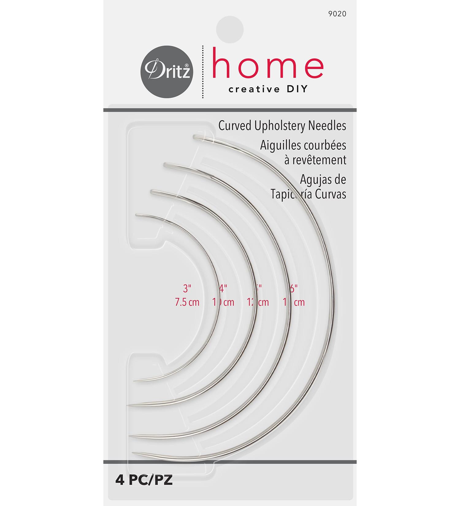 Dritz Home 9020 Curved Upholstery Hand Needles Set - Sizes 3, 4, 5 & 6-Inch (4-Piece) - Buy Online on GoSupps.com