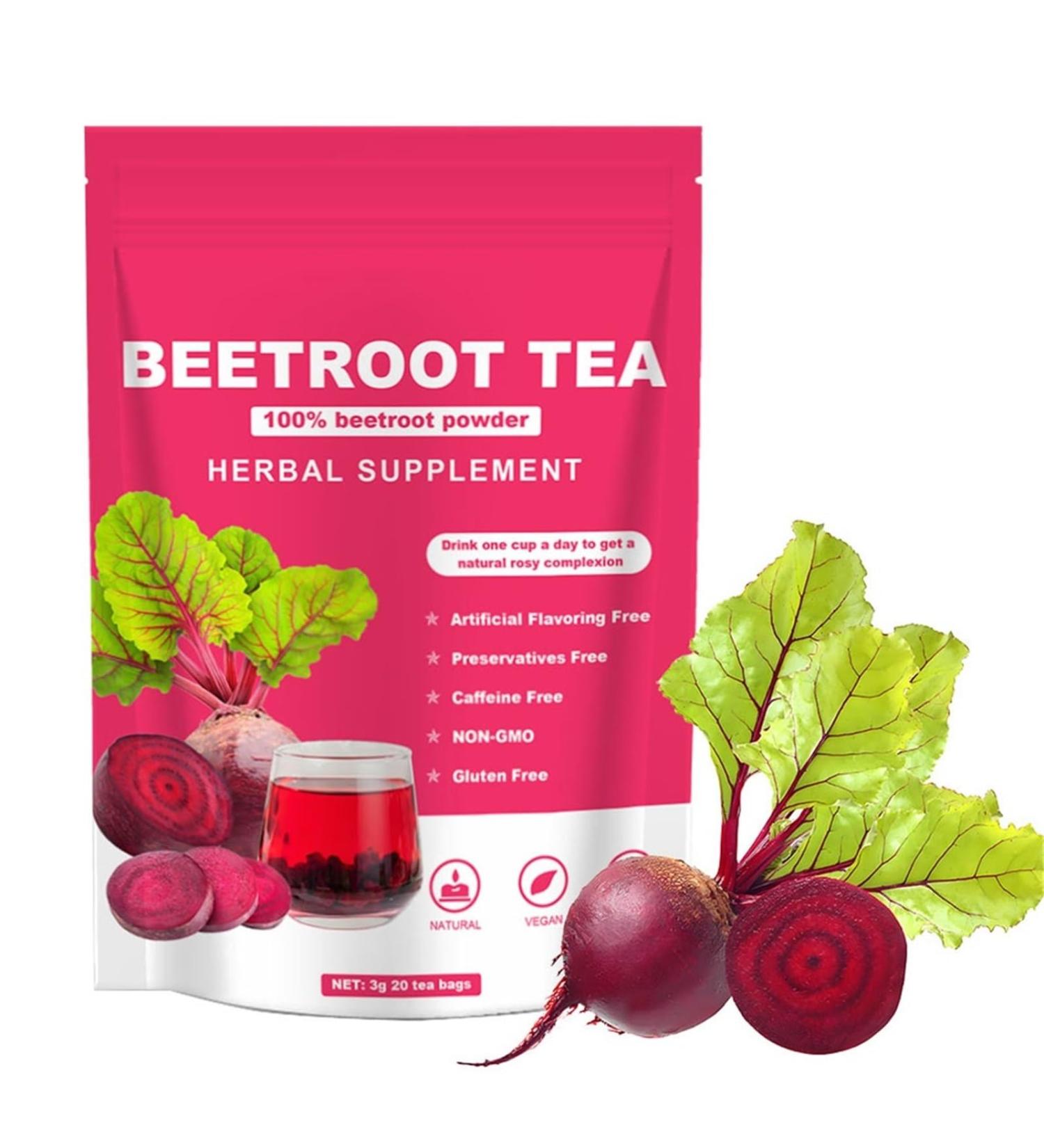 KLYso Beetroot Root Tea Natural Beetroot Juice Herbal Supplement Premium Beetroot Tea For Daily Wellbeing2PCS - Buy Online on GoSupps.com