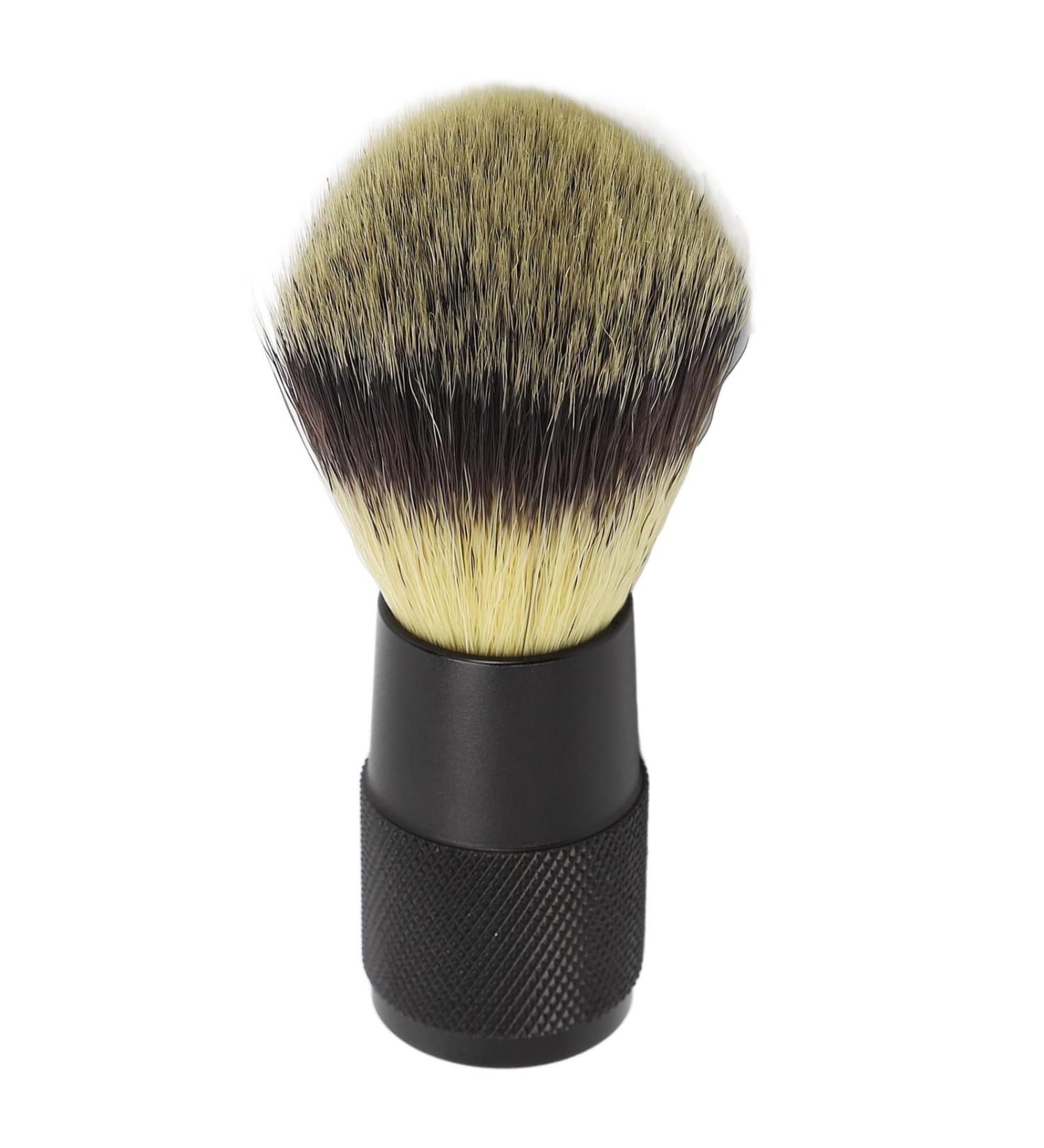 Handmade Shaving Brush for Men - Soft Bristles Black Alloy Handle Foaming Beard Brush - International Shipping Available! - Buy Online on GoSupps.com