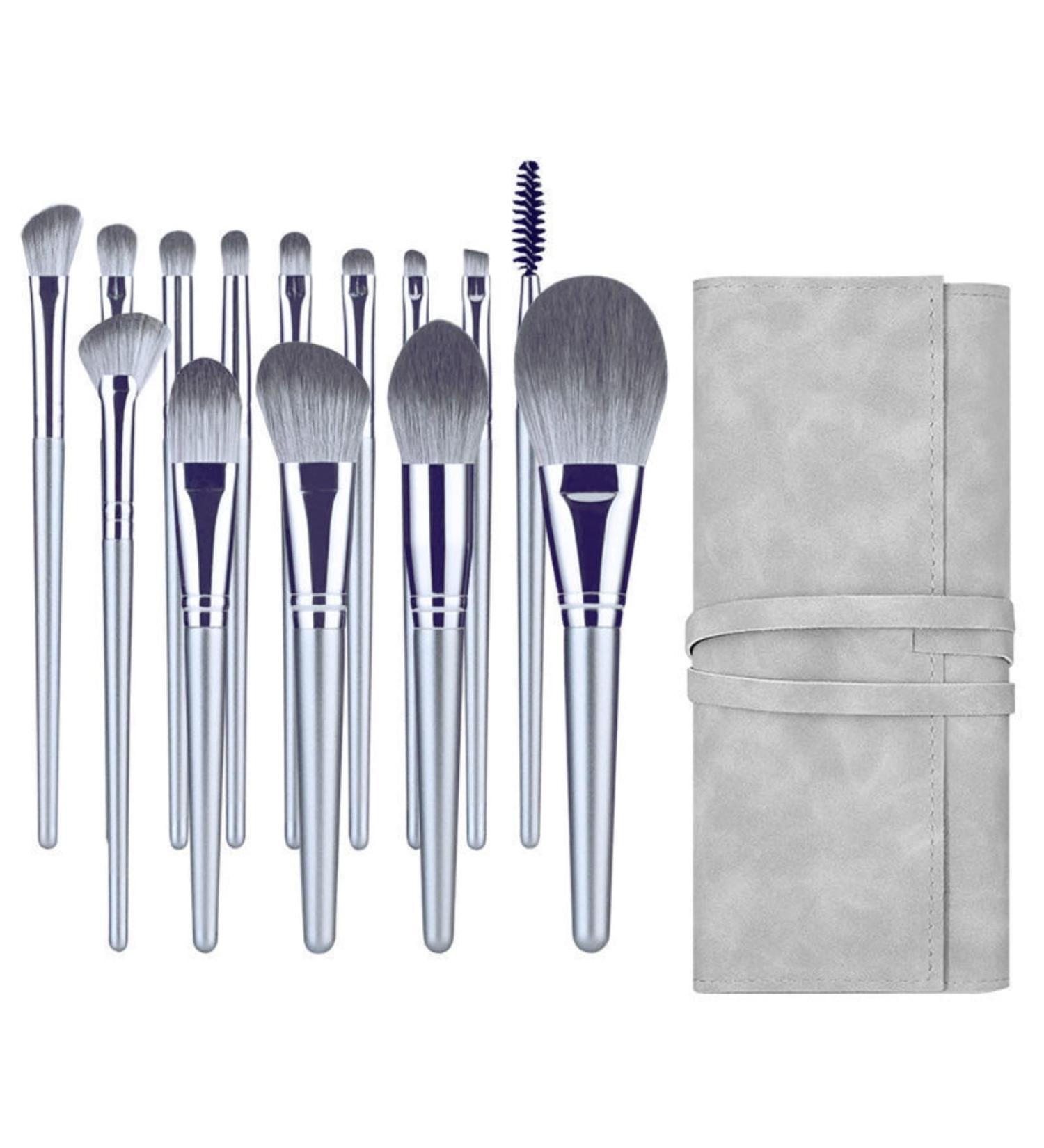 Makeup Brush Set 14-Piece Makeup Brush Set With Brush Bag Soft Brushes Comfortable Handles Beauty Tools Portable Makeup Brush Set for Women and Girls A B - Buy Online on GoSupps.com