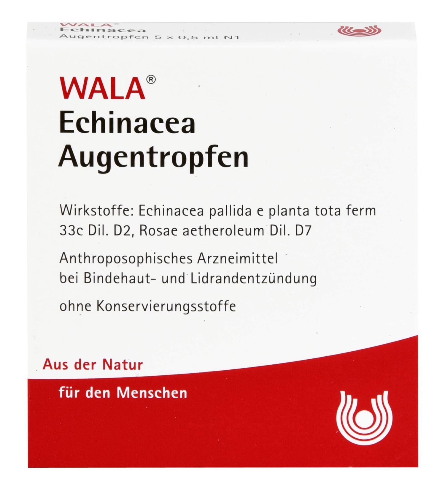 WALA Echinacea Eye Drops - 5 Single Dose Pipettes for Immune Support | Fast Worldwide Shipping - Buy Online on GoSupps.com
