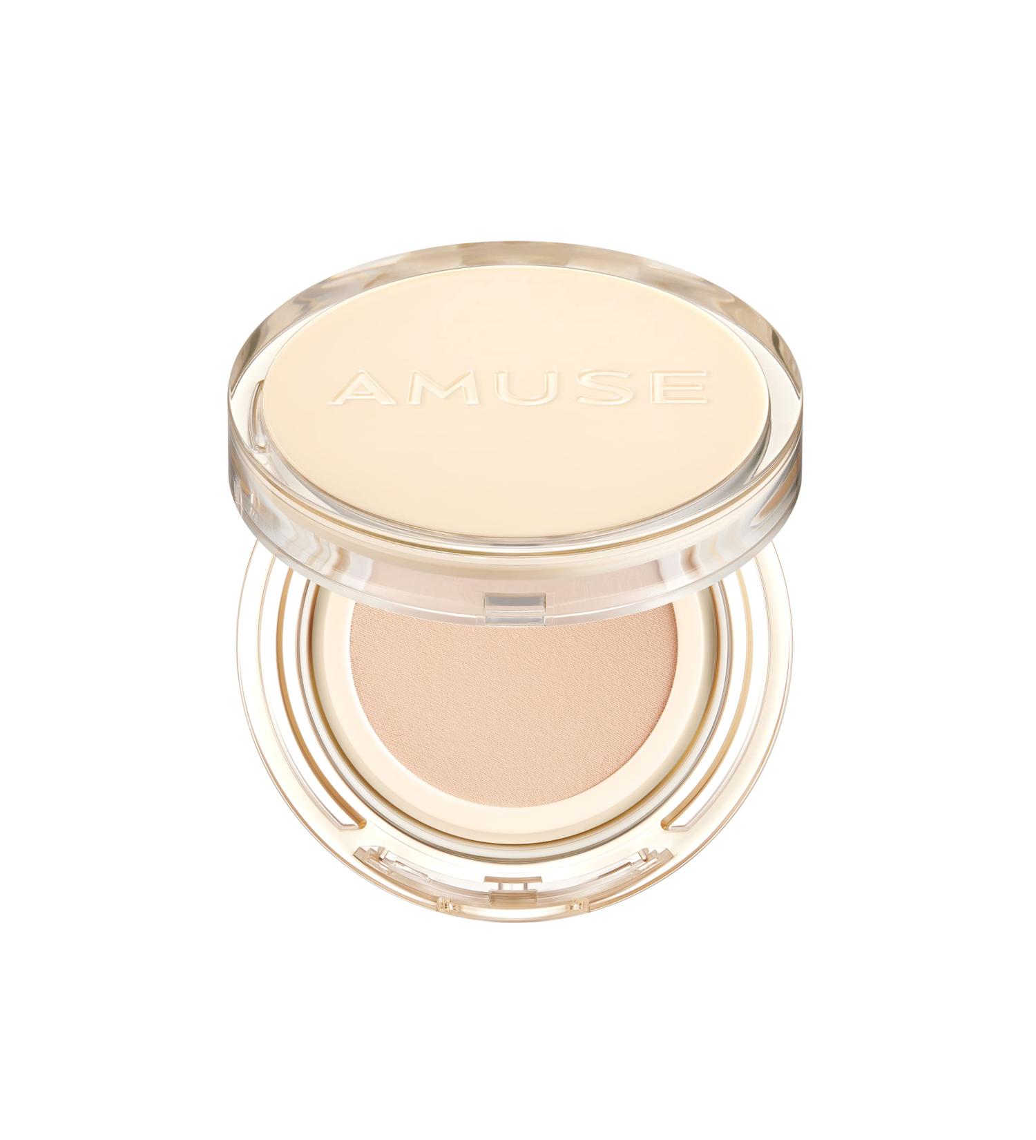 AMUSE Dew Jelly Vegan Cushion Foundation for Dry and Sensitive Skin - Glow Dewy Finish - Eco-Friendly Clean Beauty - 01 SOONSOO - Buy Online on GoSupps.com