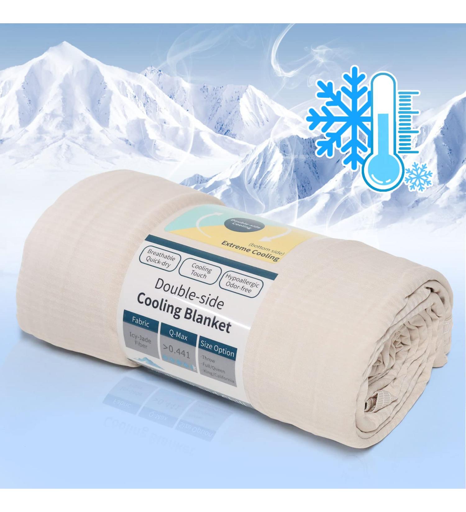 Ailemei Cooling Ceiling for Hot Sleepers - King Size 274.3x228.6 cm Breathable & Light Dual-Sided Cold Effect Perfect for Summer - Night Sweat Relief - Buy Online on GoSupps.com