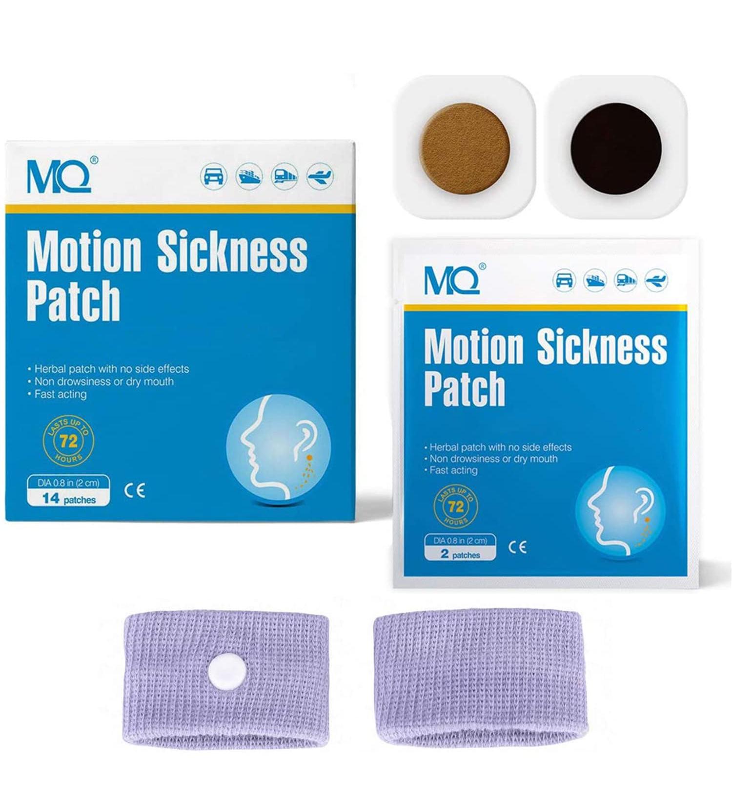28ct Motion Sickness Patches with Bonus Wristbands for Travel by Car, Boat, Cruise, and Airplanes - Buy Online on GoSupps.com