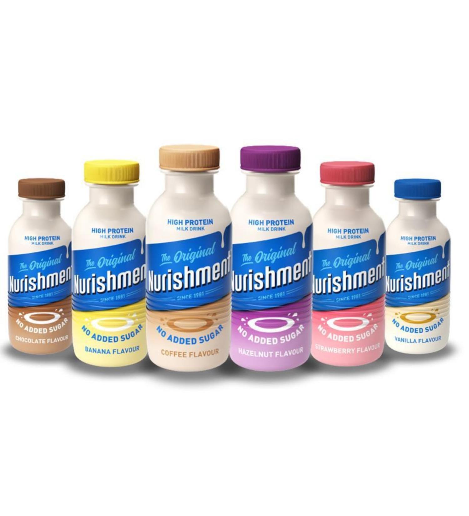 Nurishment No Added Sugar Energy Drink | Custom Case of 6 | Choose From 6 Flavours & Receive 2 330ml Bottles of Each Choice - Buy Online on GoSupps.com