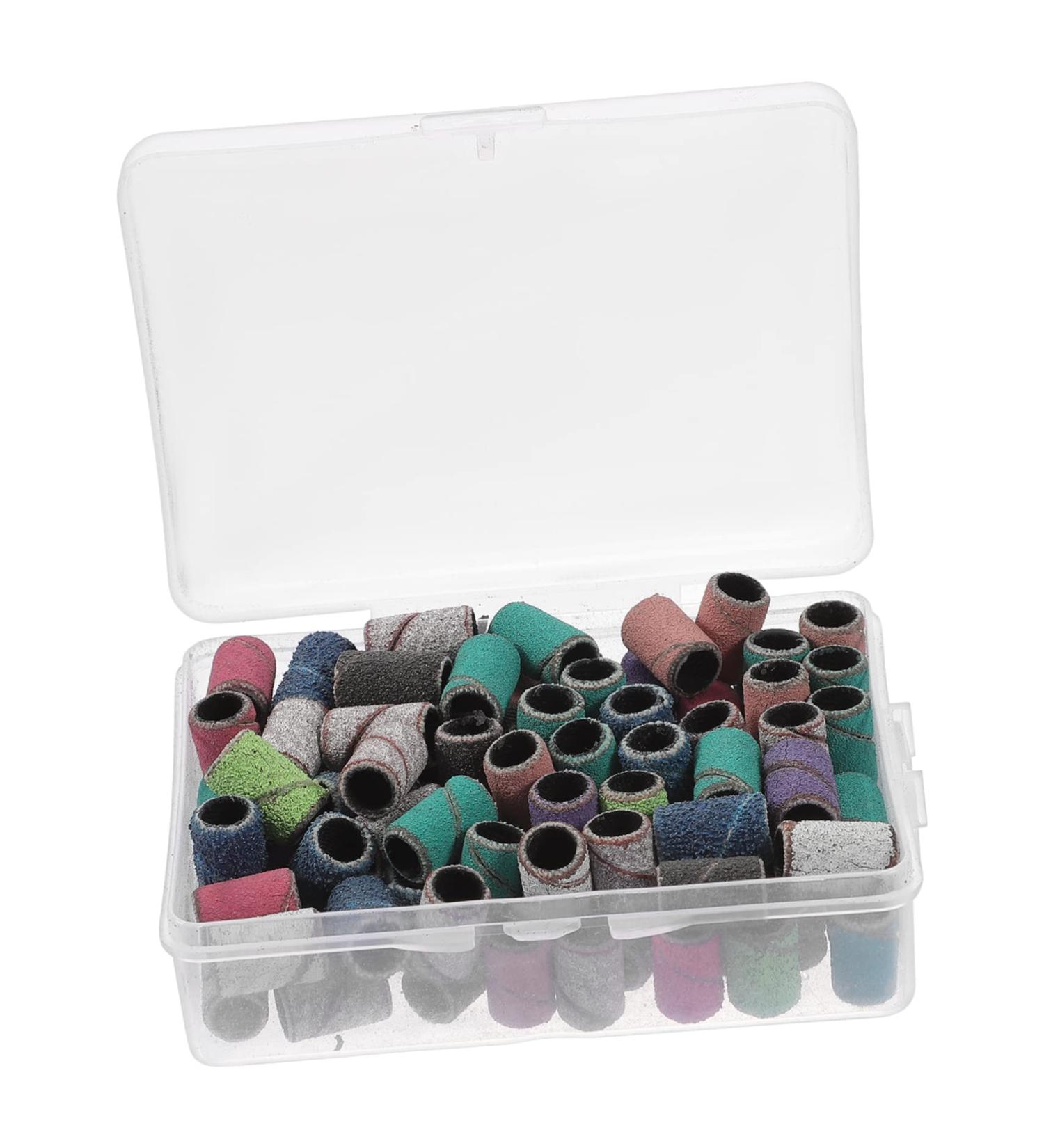 Beavorty 1 Box nail polish drill nail grinding bits nail polisher sanding bands sanding ring bands nail drill sanding bits fingernail kit drill sanding bands manicure sand circle drill rig - Buy Online on GoSupps.com