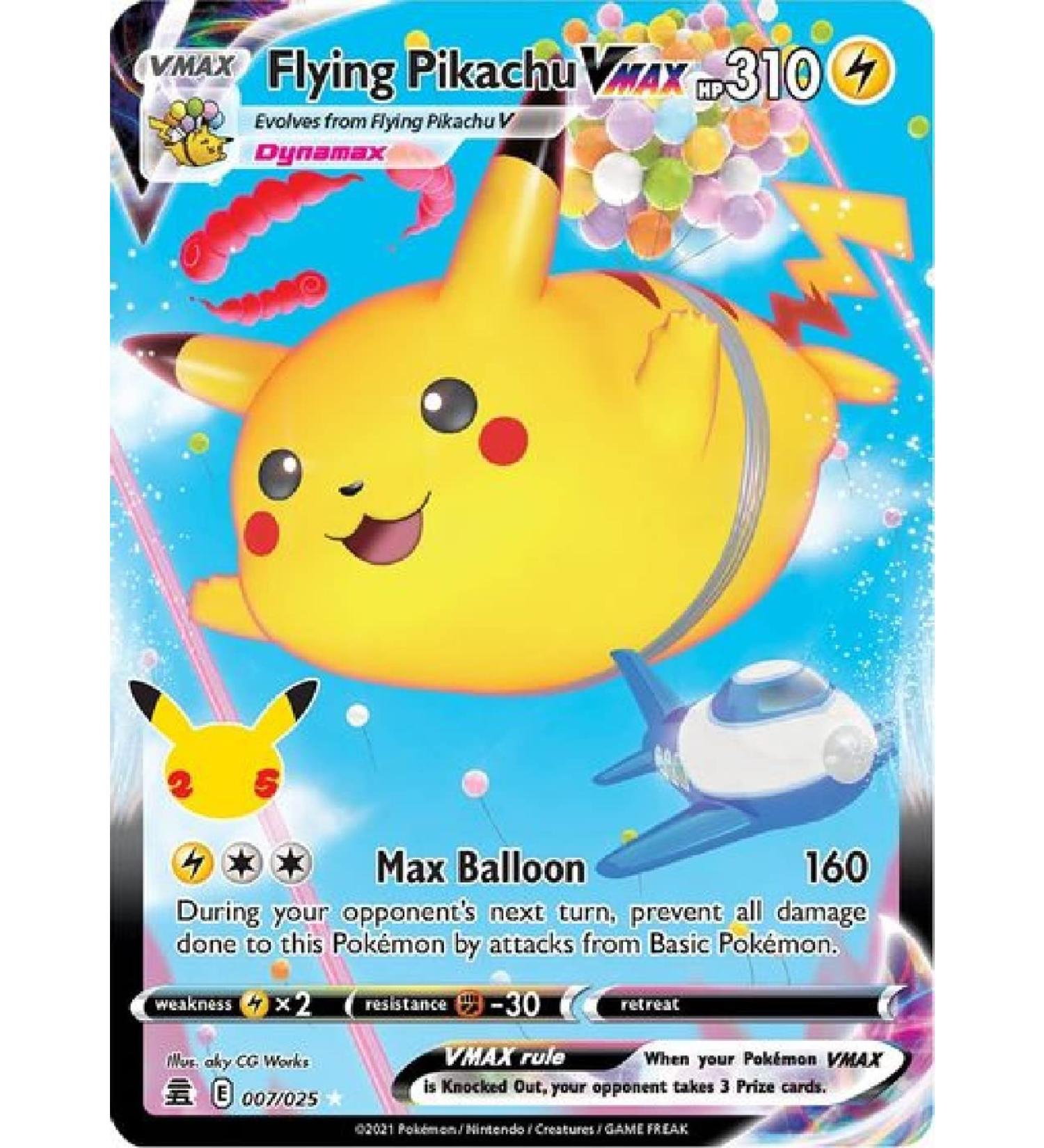 Flying Pikachu VMAX - 007/025 Ultra Rare - SWSH Celebrations