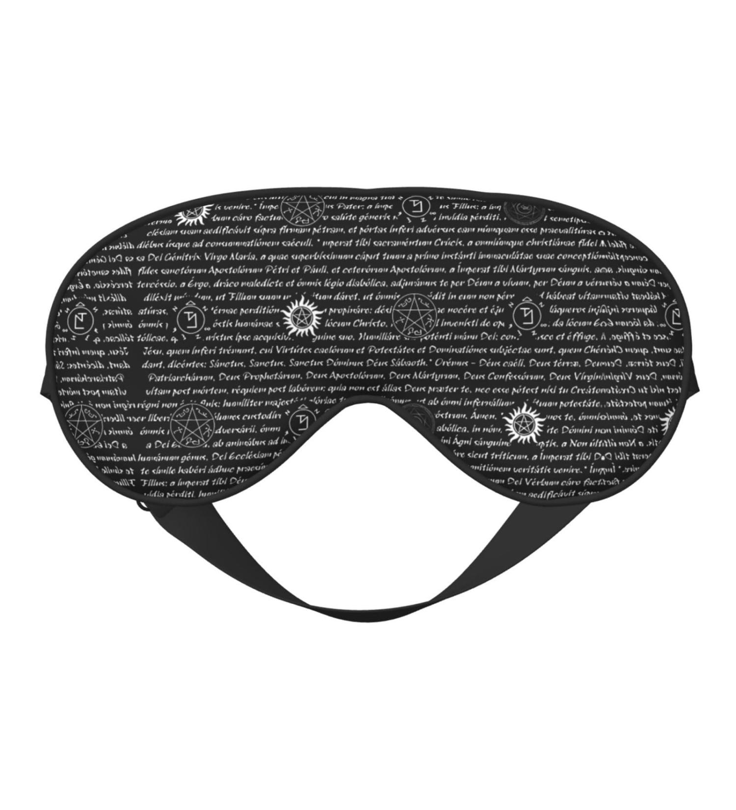 Supernatural Inspiration Eye Mask | Soft Adjustable Sleep Mask for Men & Women | Black Nighttime Comfort - Buy Online on GoSupps.com