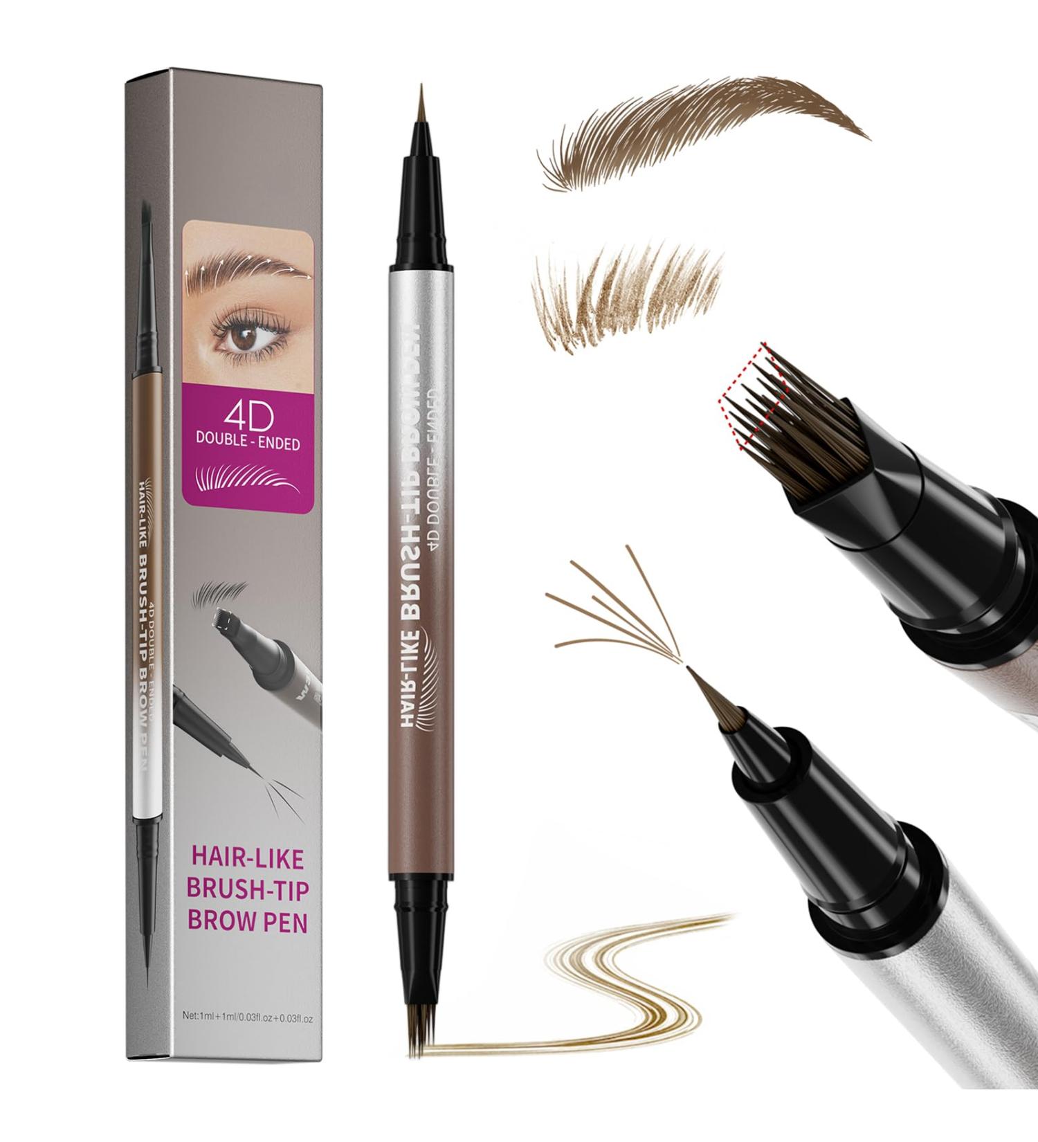  Erinde Erinde Microblading 2 in 1 Double Ended Eyebrow Pencil 4D Eyebrow Pencil with 2 Tips Waterproof and Stain Resistant Long L - Buy Online on GoSupps.com
