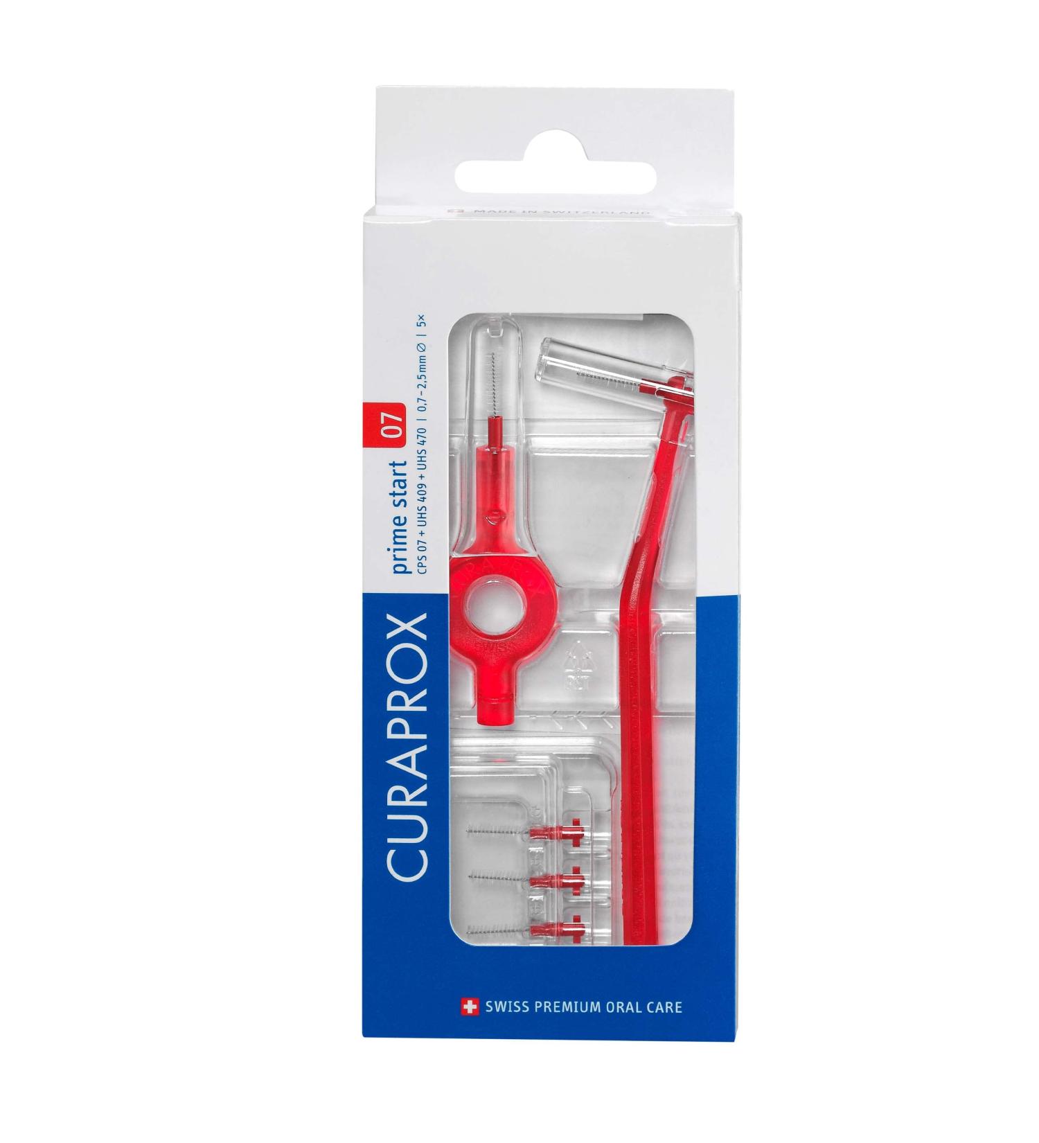 Curaprox Interdental Brush Set CPS 07 Prime Start | 5 Brushes 0.7mm Diameter Effective Dental Care | Fast International Shipping - Buy Online on GoSupps.com