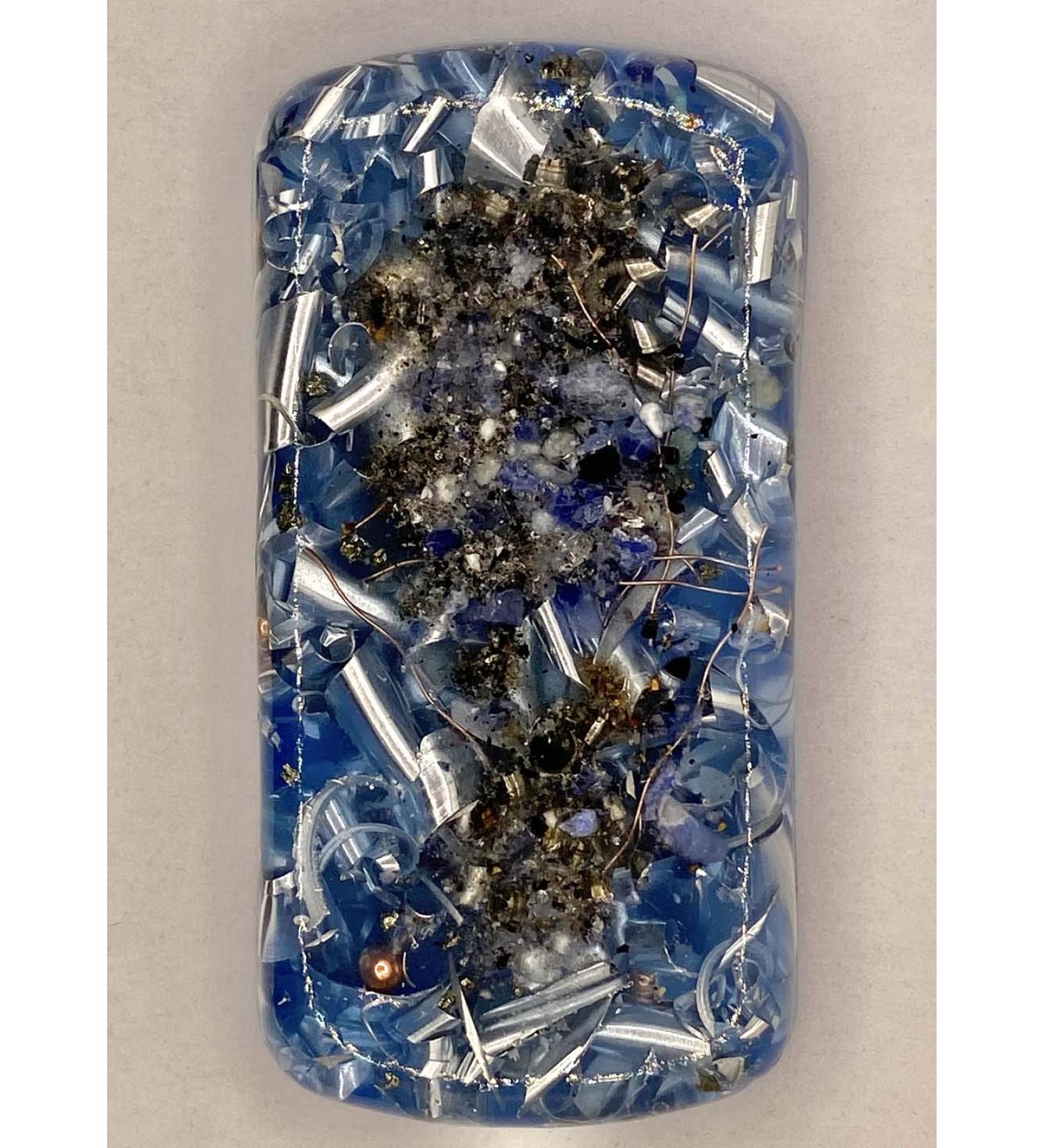 Light Blue Small Charging Plate - Cell Phone & Bed Orgone Generator - 528Hz Energy Accumulator - Beautiful Colors & Ingredients - Buy Online on GoSupps.com
