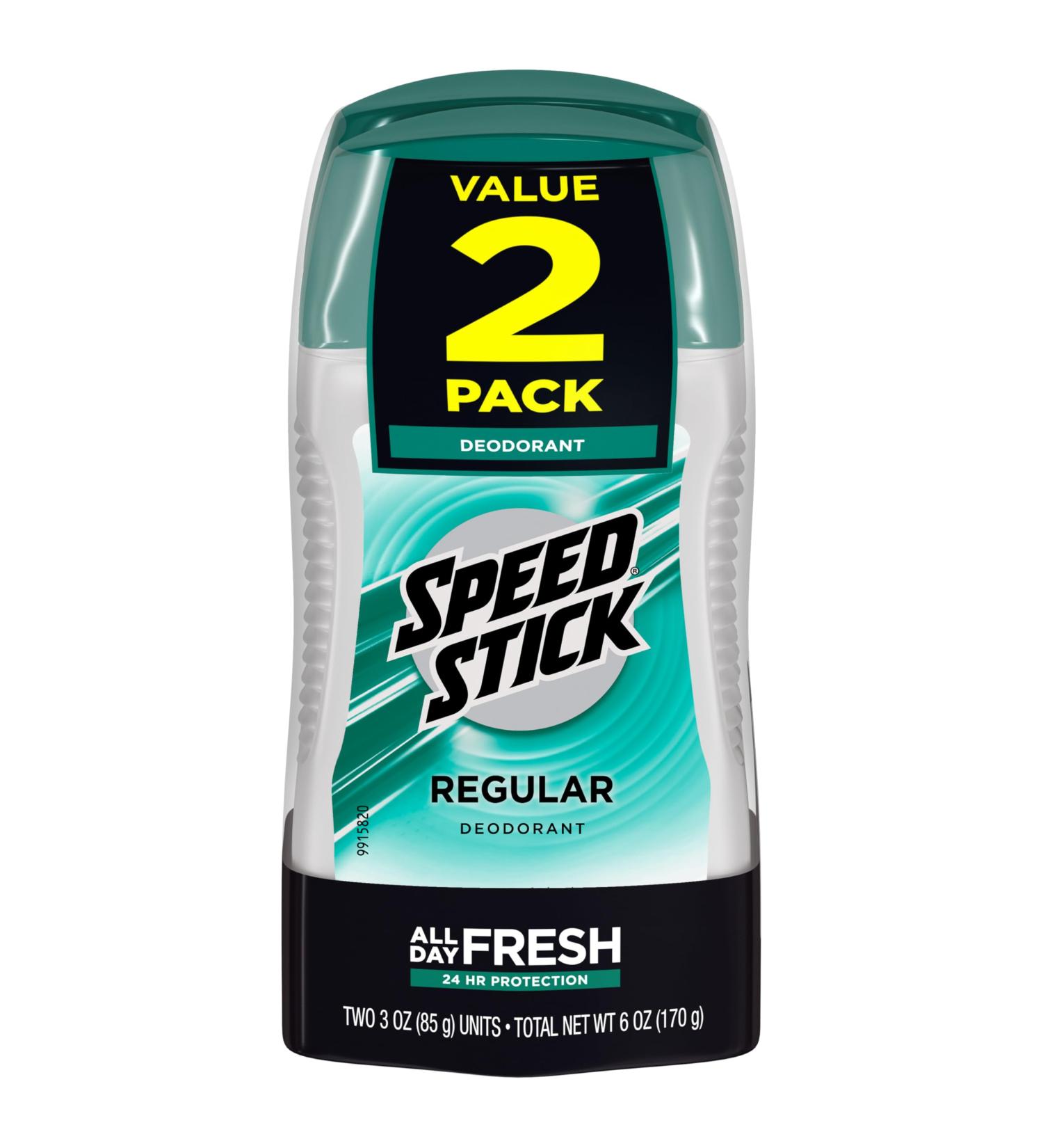Speed Stick Deodorant Regular 3 oz (Pack of 2) 3 Ounce (Pack of 2) Regular - Buy Online on GoSupps.com