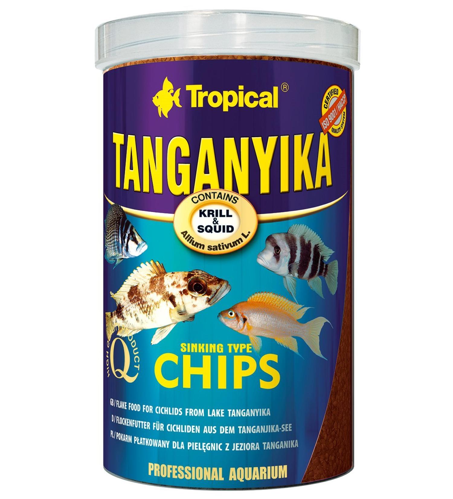 TROPICAL Tanganyika Chips Food for Aquariums 250 ml
