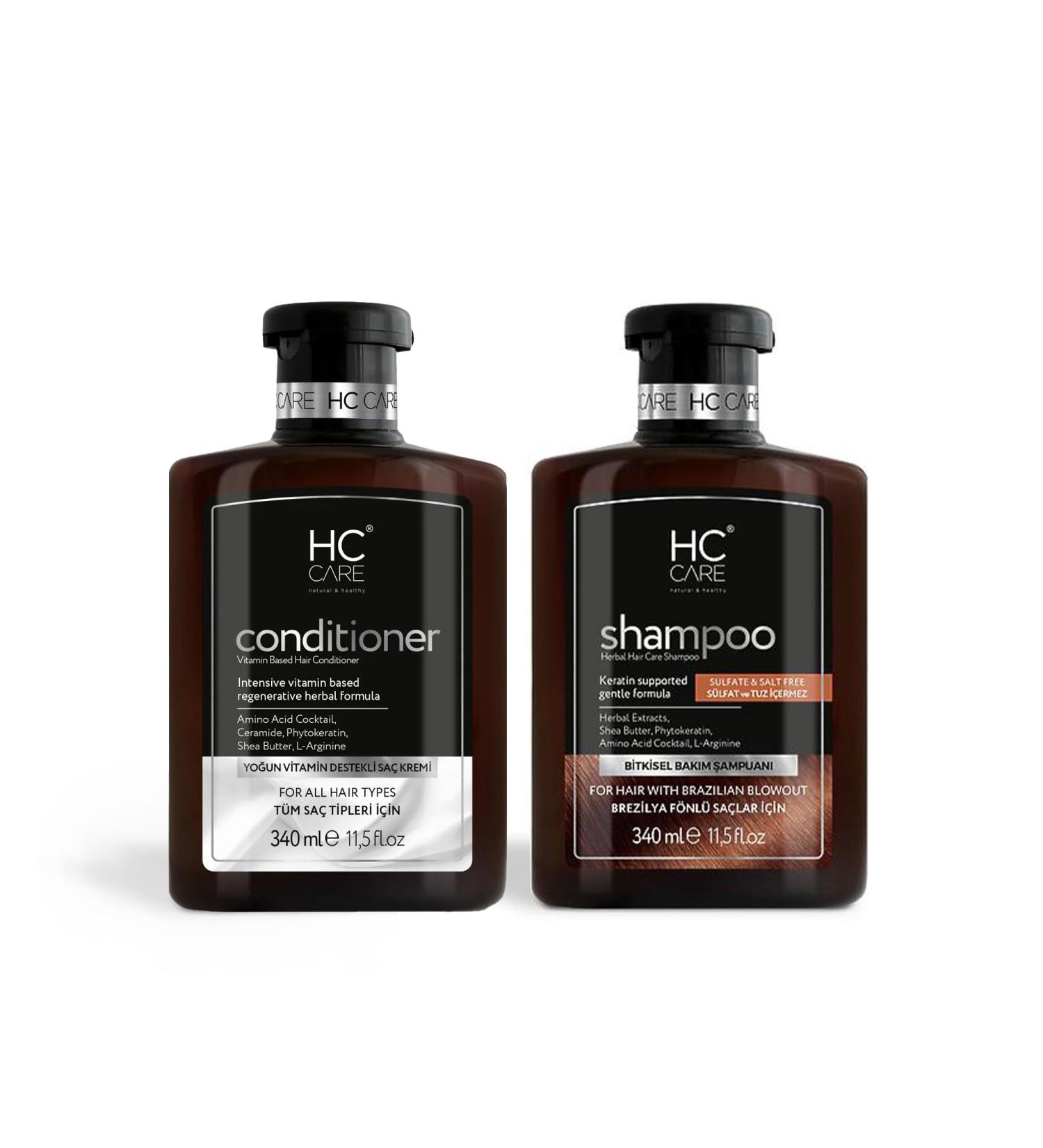noxx HC Care Shampoo and HC Hair Rinse and Hair Care Lotion Set 340ml Shampoo + 340ml Hair Conditioner Brazilian Hair Dryer Dried Hair Brazilian Hair Dryer Dried Hair - Buy Online on GoSupps.com
