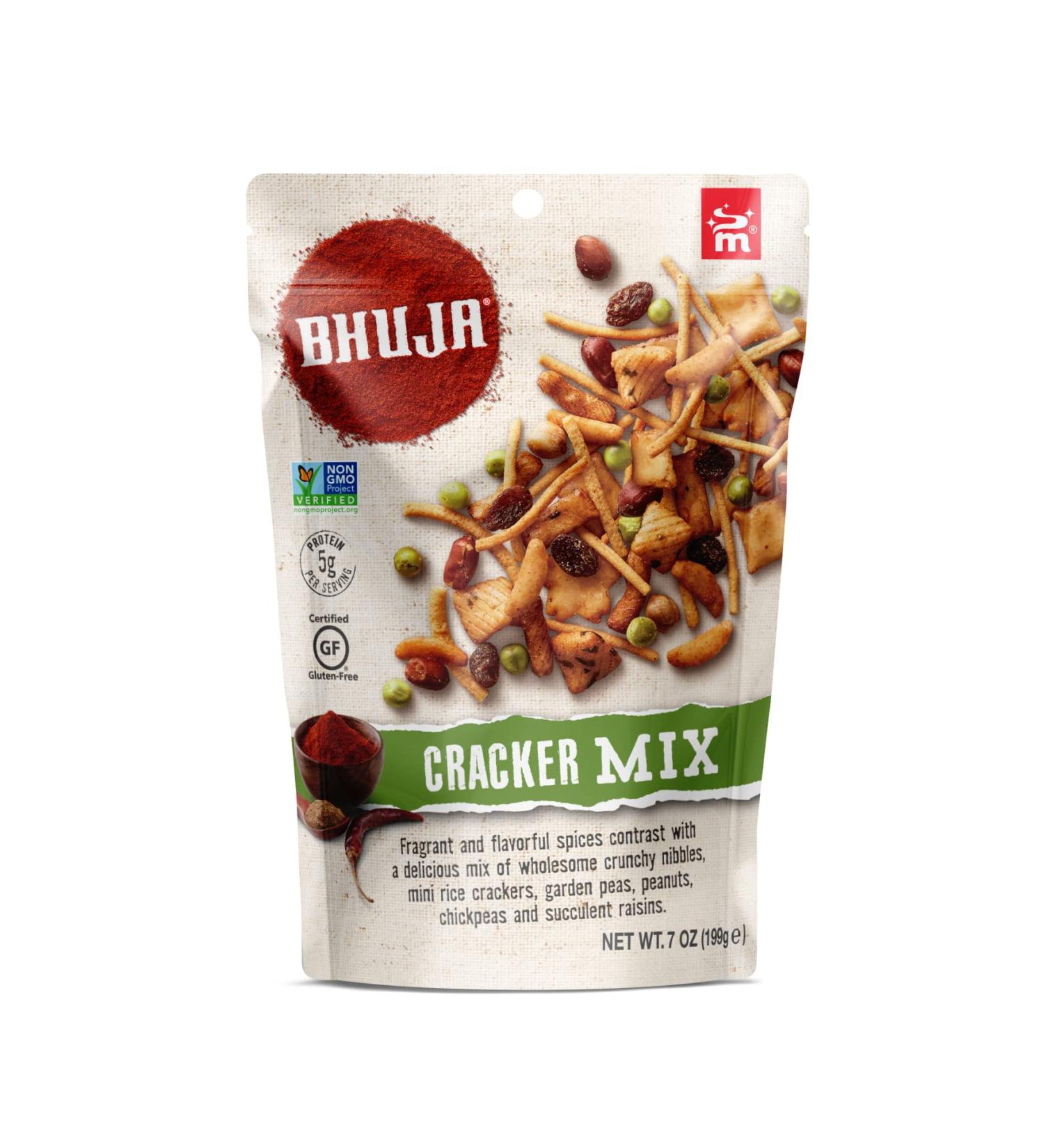 BHUJA Majans Gluten Free Non-GMO Cracker Mix 7 Ounce - Vegetarian Friendly, No Preservatives, No Artificial Colors or Flavors (Pack of 1) - Buy Online on GoSupps.com
