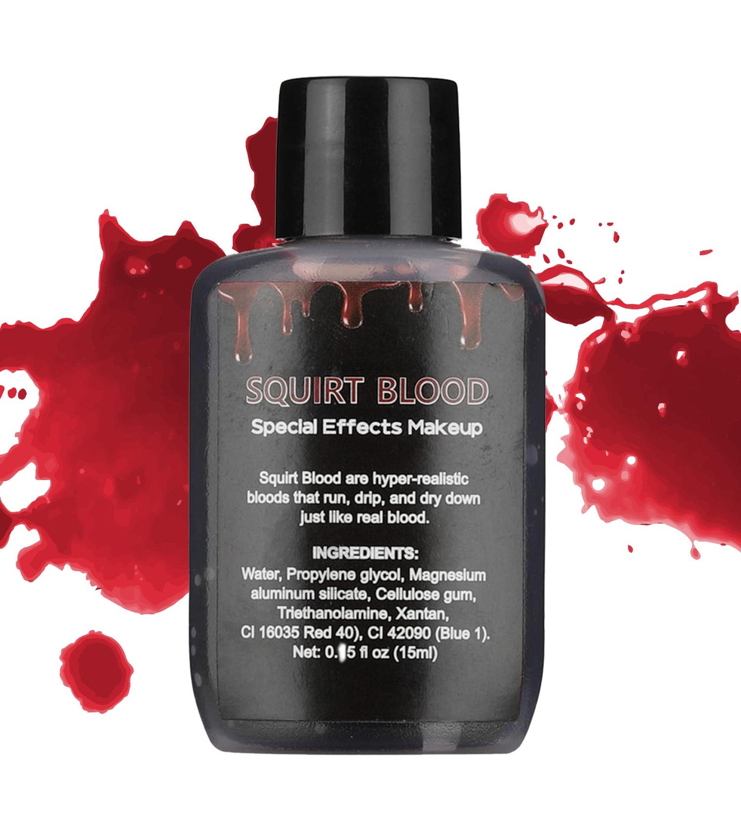 Fake Blood Squirt for Halloween | Realistic Liquid Blood Makeup for Vampires & Zombies - Perfect for SFX Makeup & Costumes - Buy Online on GoSupps.com