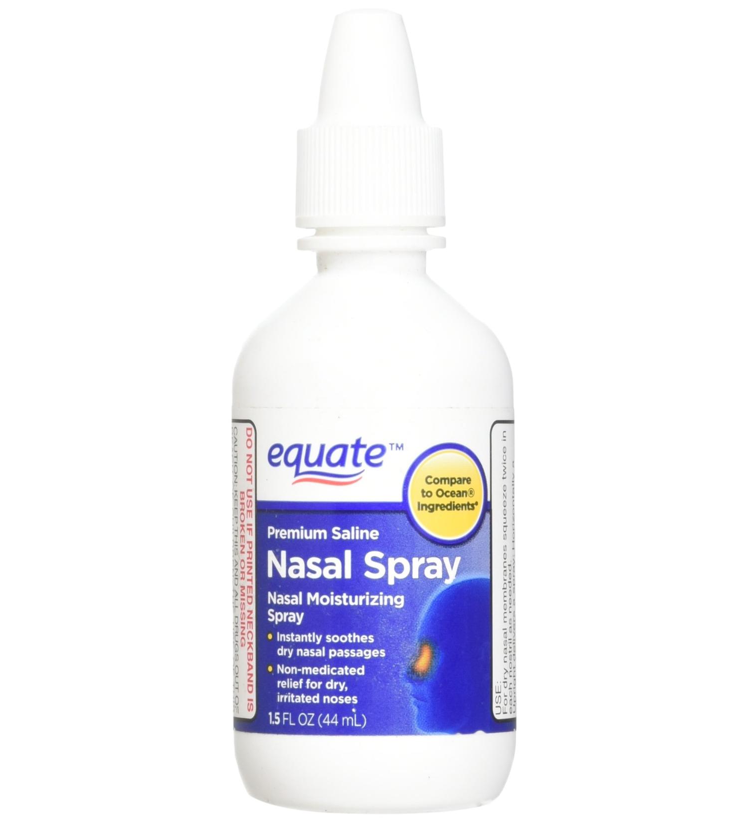 Equate Saline Nasal Spray 1.5 oz - Compare to Ocean - Clear Sinuses and Relieve Congestion - Buy Online on GoSupps.com